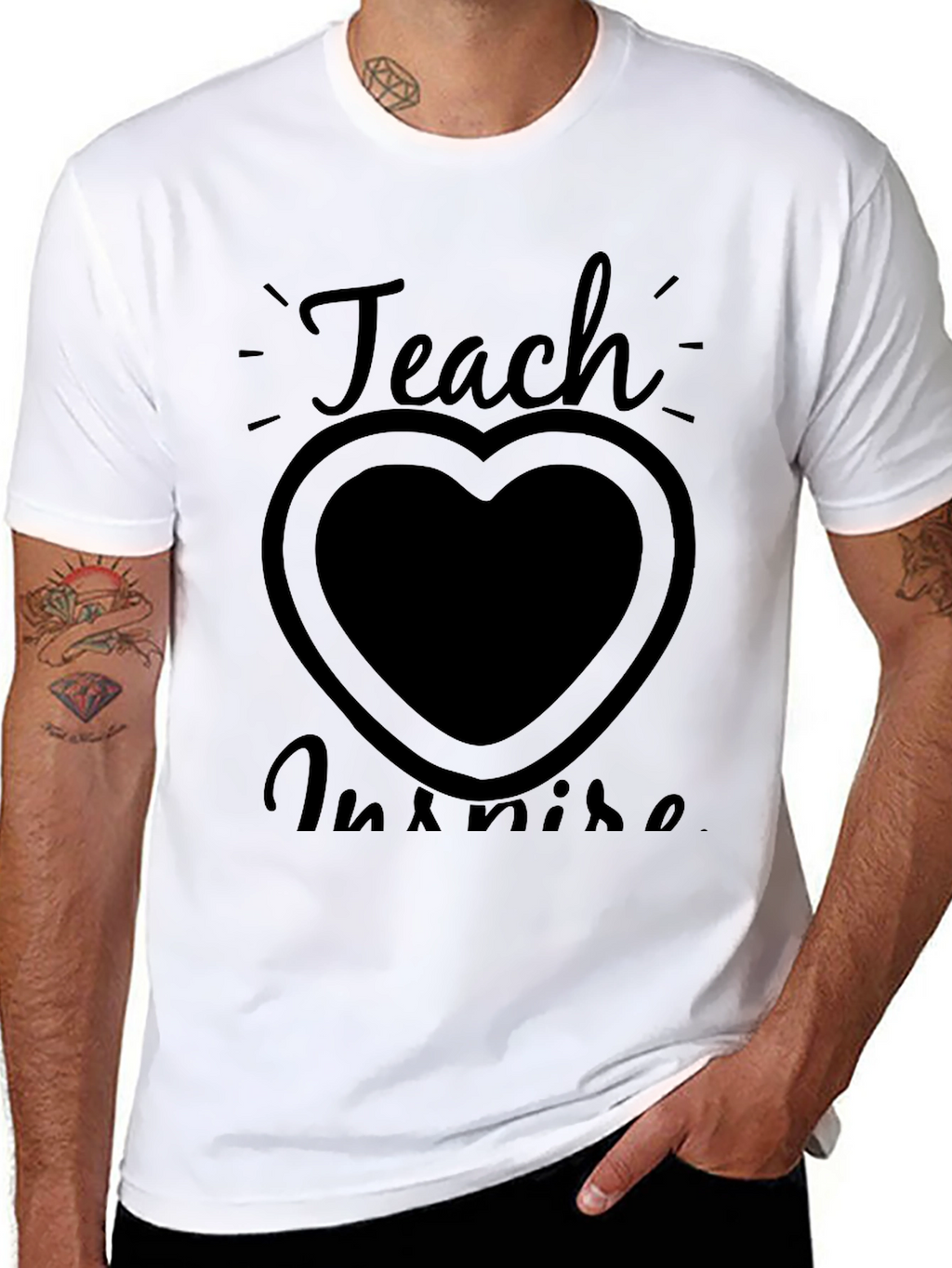 Teach Inspire Graphic Tee - Black