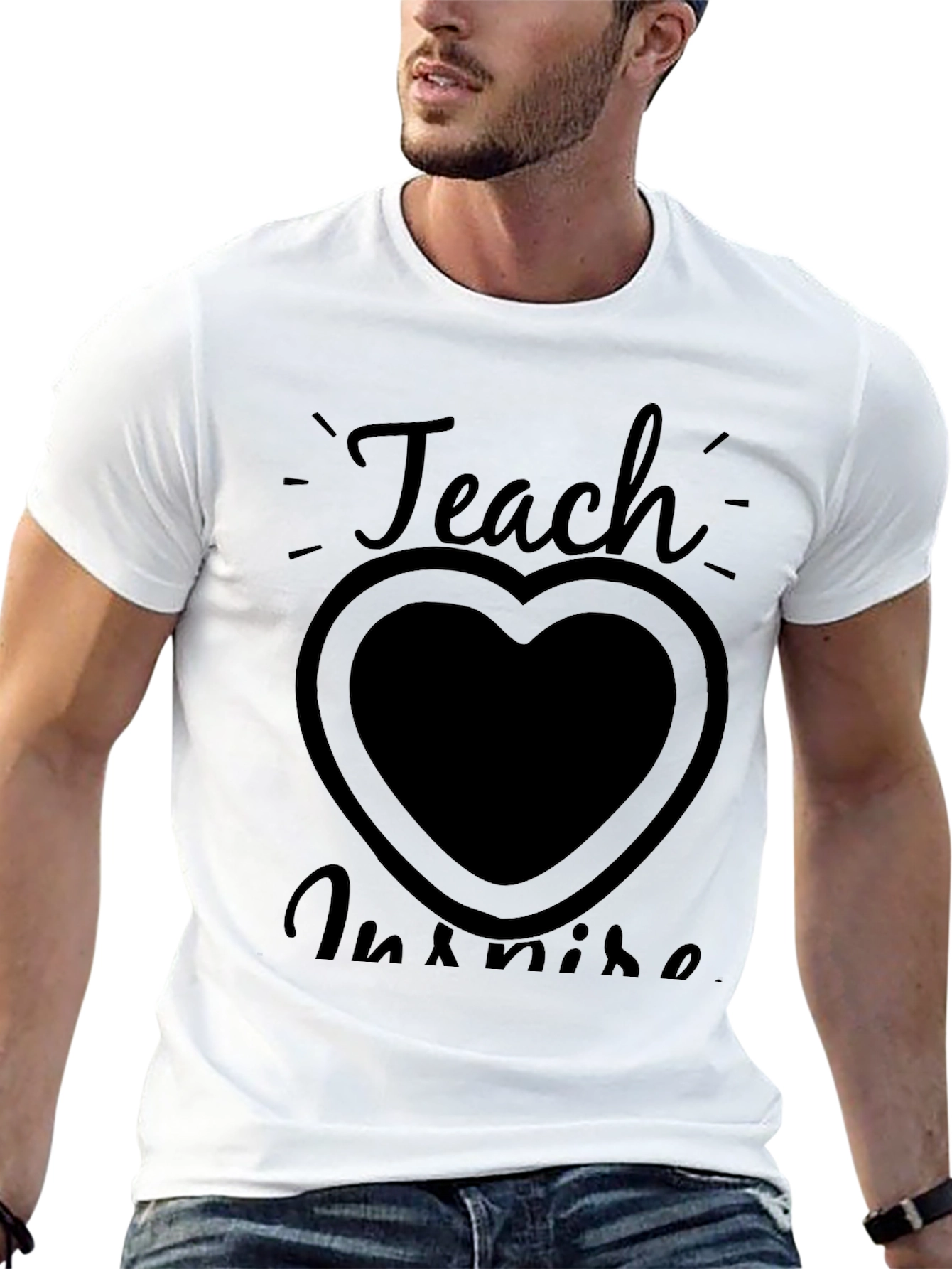 Teach Inspire Graphic Tee - Black