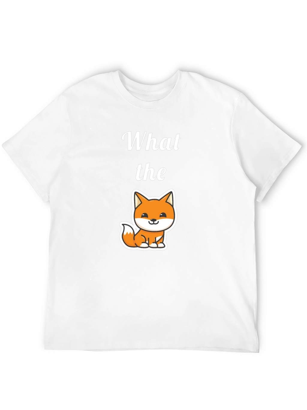 What the Fox T-Shirt Mens Black Tee
