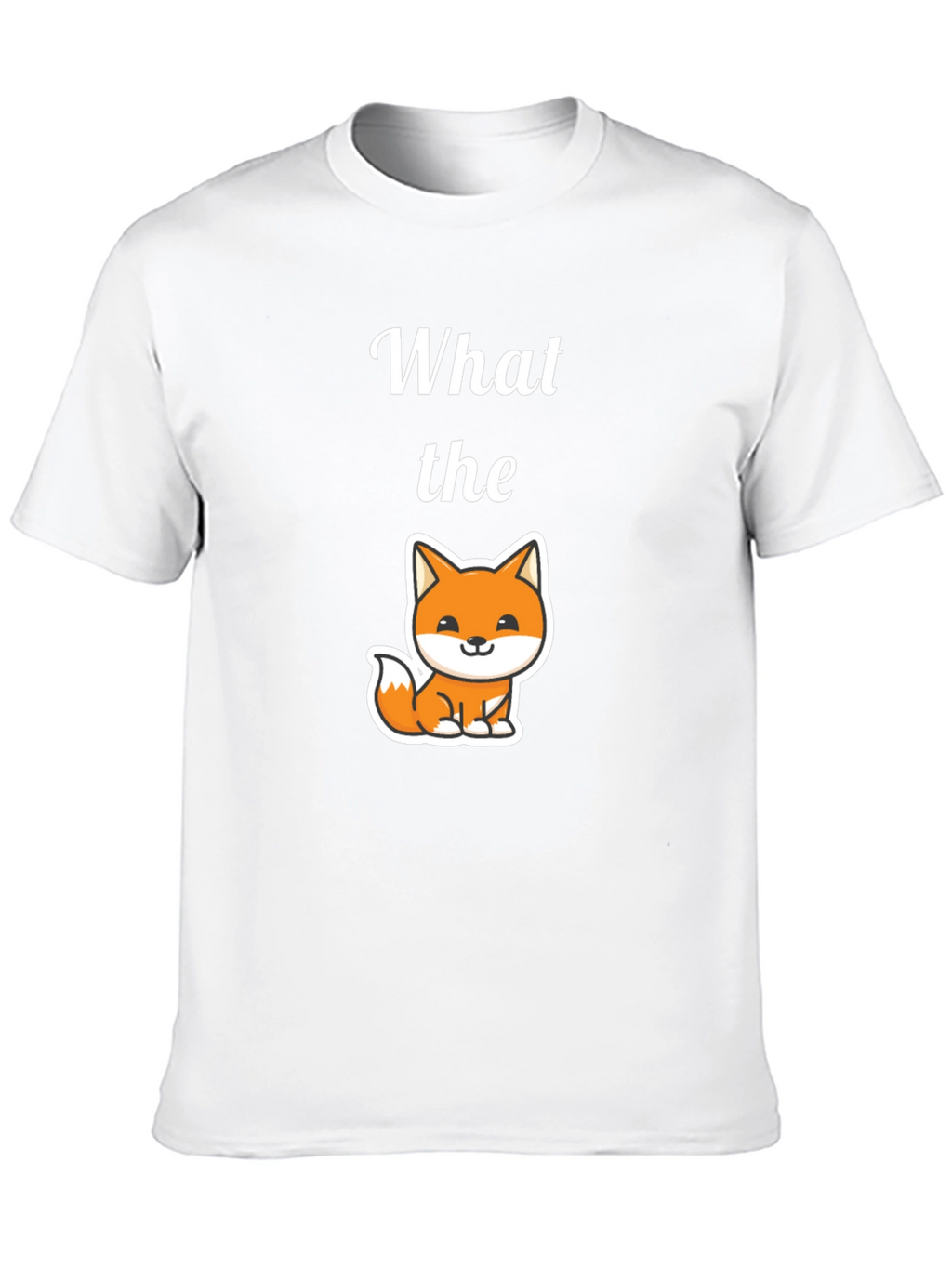 What the Fox T-Shirt Mens Black Tee