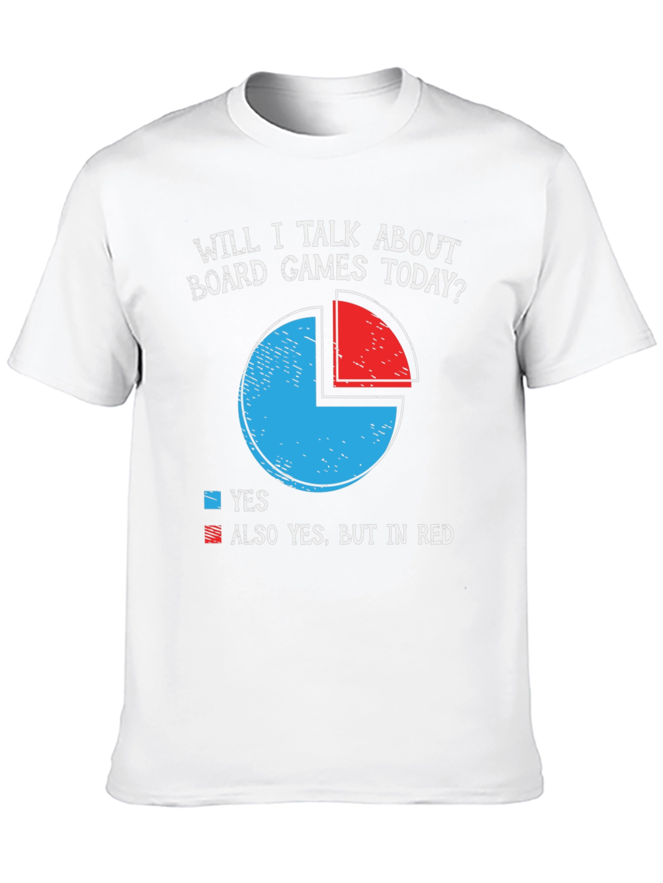Board Game Fan T-Shirt - Funny Pie Chart Design