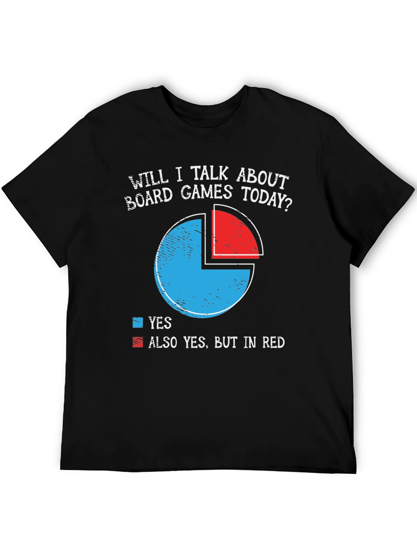 Board Game Fan T-Shirt - Funny Pie Chart Design