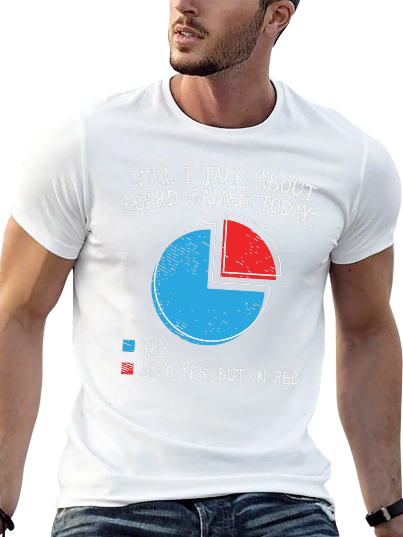 Board Game Fan T-Shirt - Funny Pie Chart Design