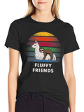 Fluffy Friends Graphic T-Shirt