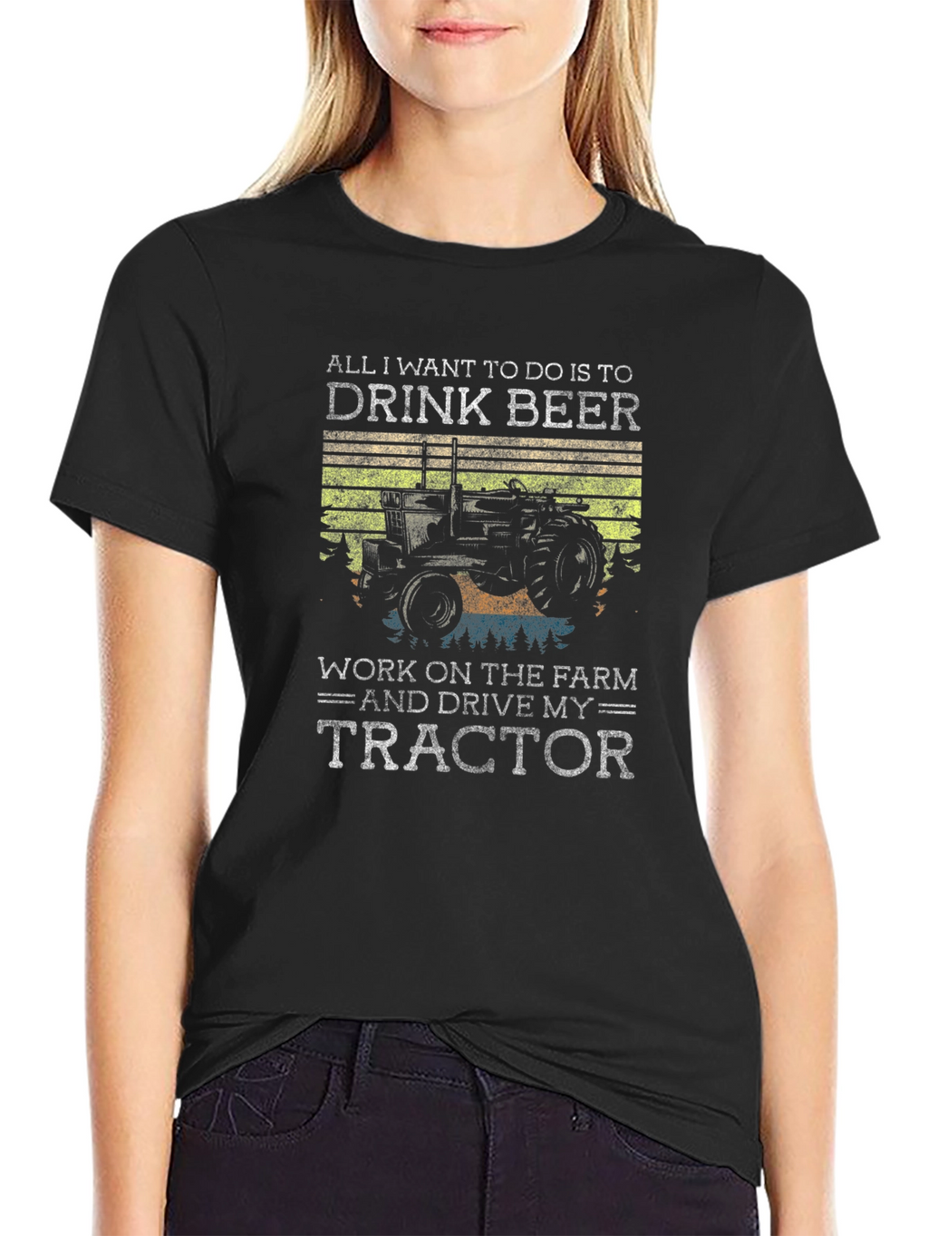 Drink Beer and Drive My Tractor T-Shirt