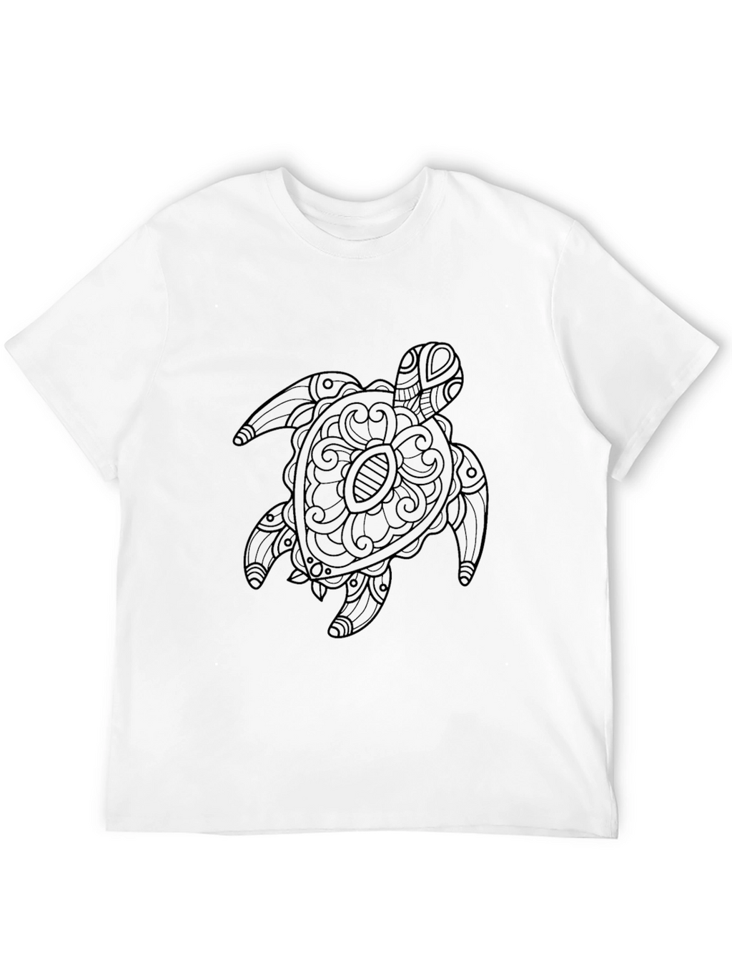 Black Turtle Graphic Tee - Stylish Sea Life Design