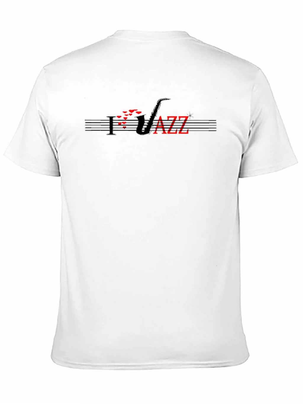 Jazz Saxophone Graphic Tee - Black