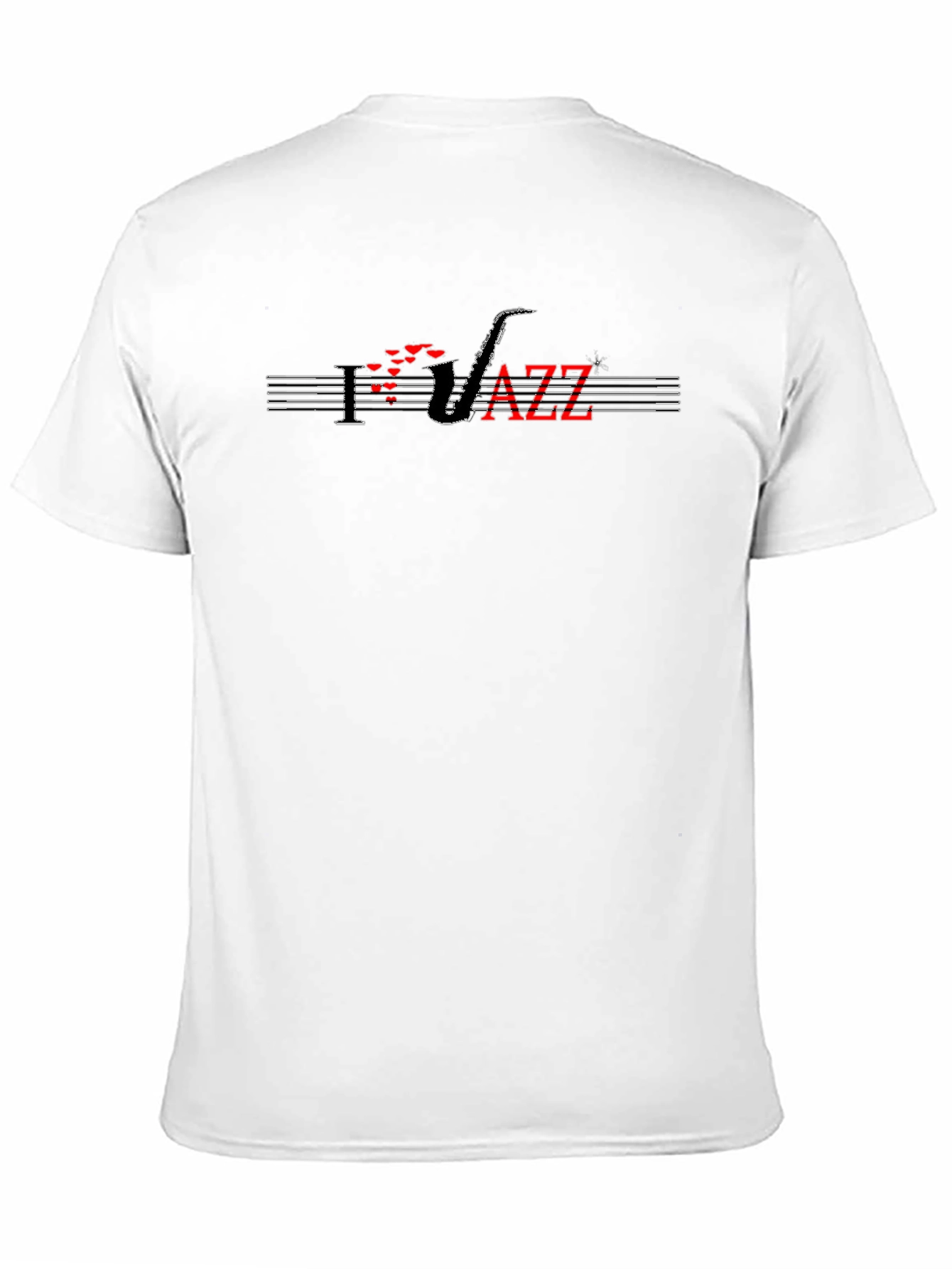 Jazz Saxophone Graphic Tee - Black