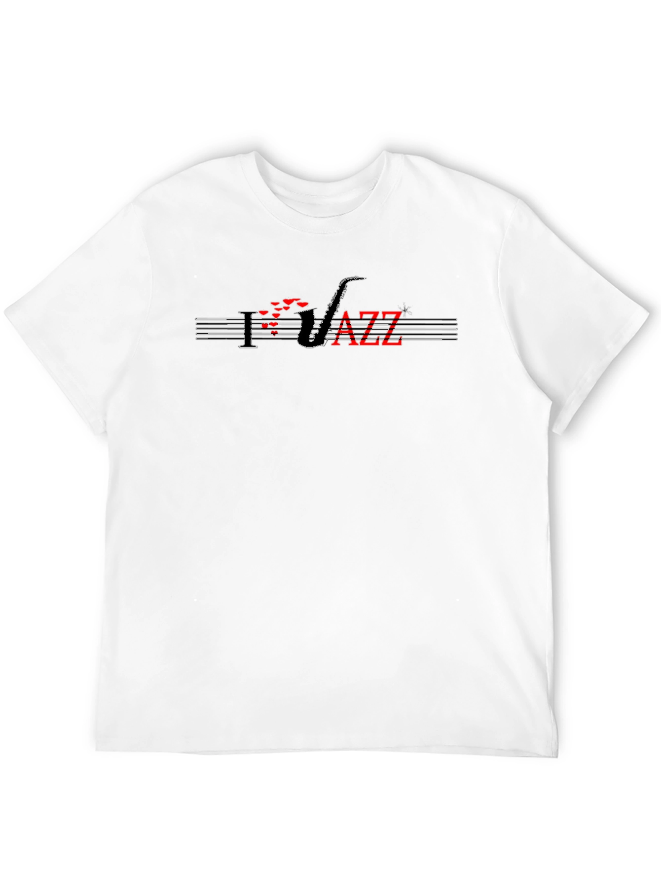 Jazz Saxophone Graphic Tee - Black