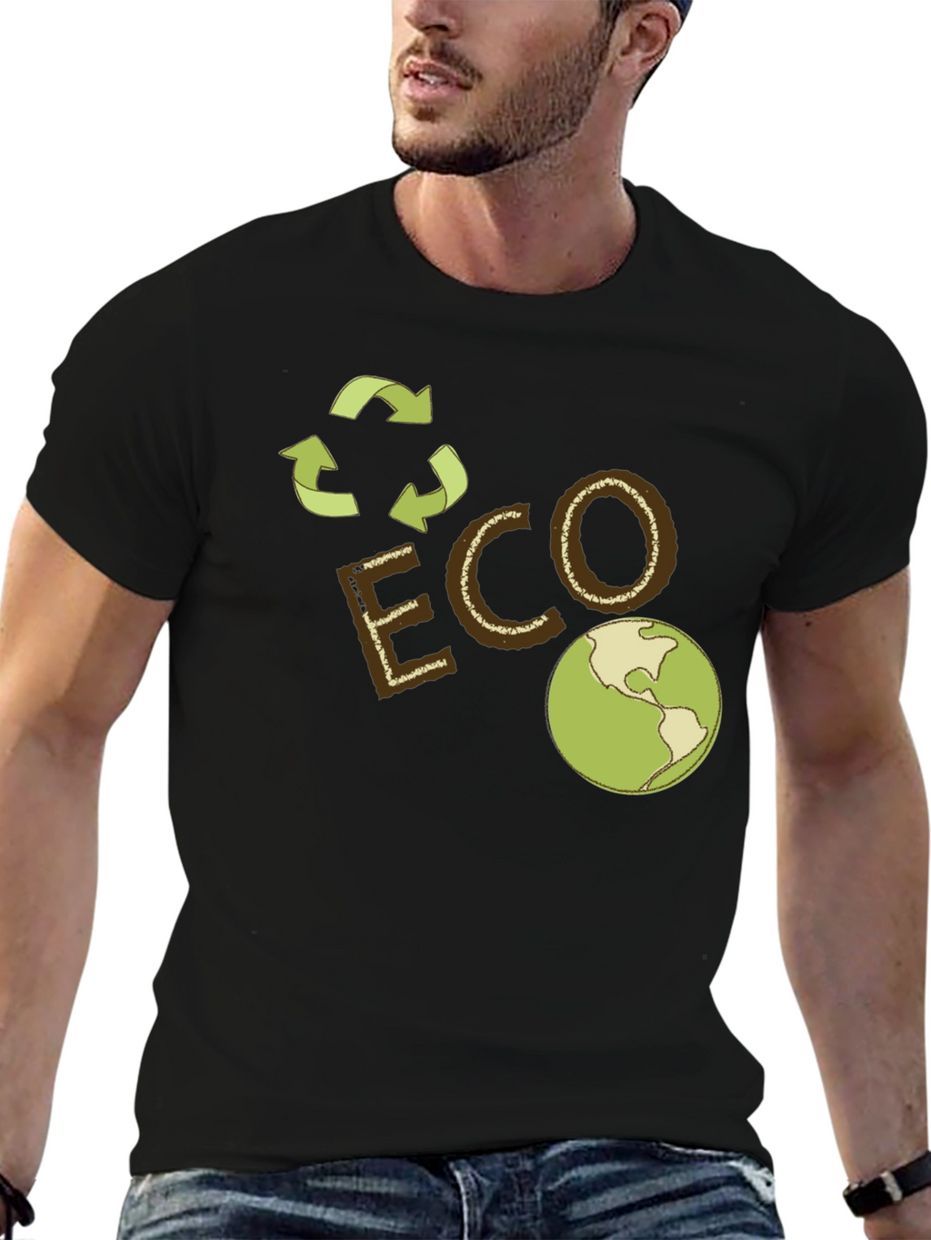 Eco-Friendly Earth Graphic Tee