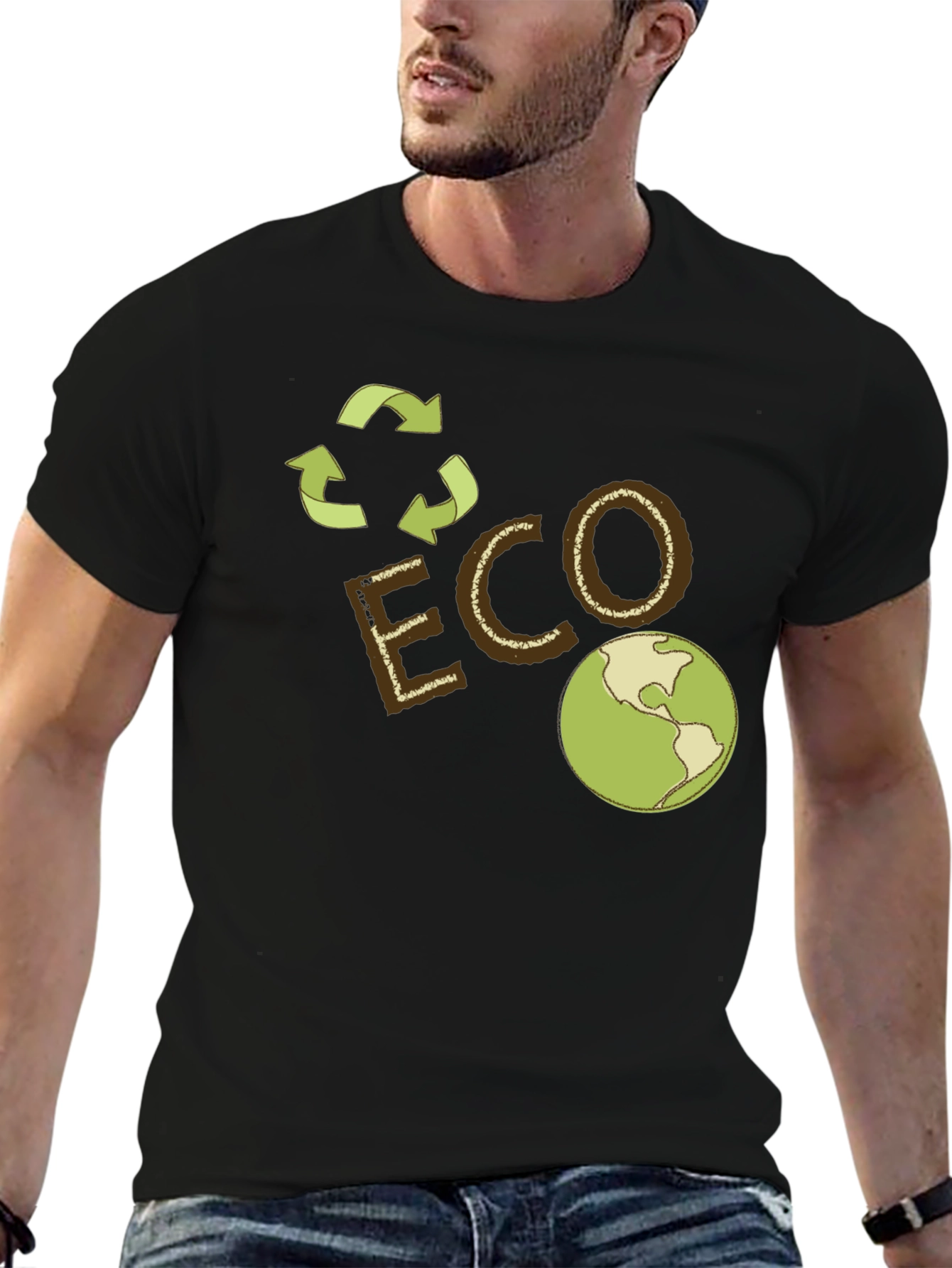 Eco-Friendly Earth Graphic Tee
