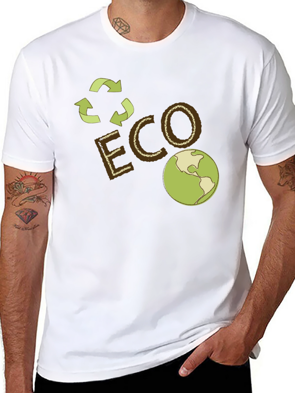 Eco-Friendly Earth Graphic Tee