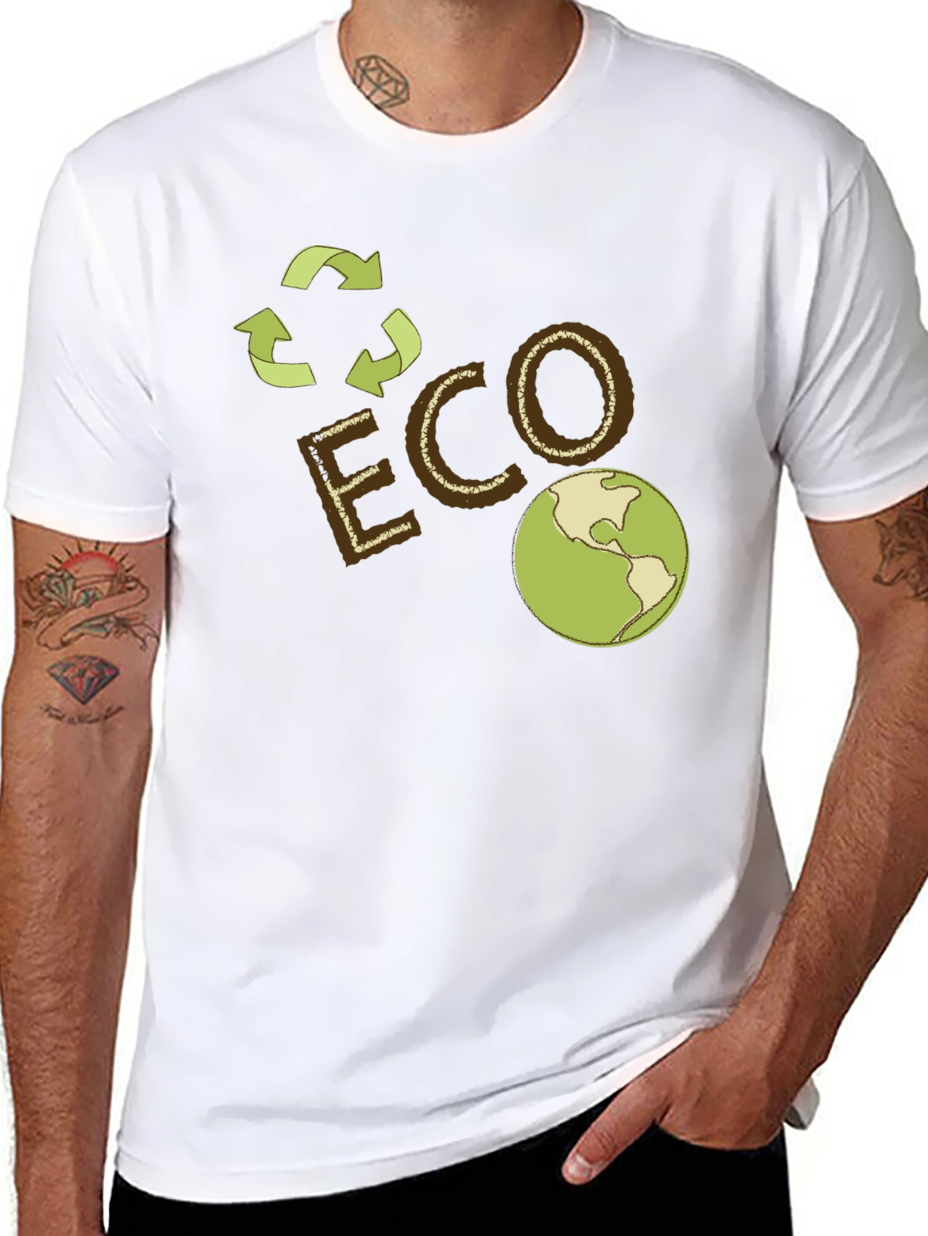 Eco-Friendly Earth Graphic Tee