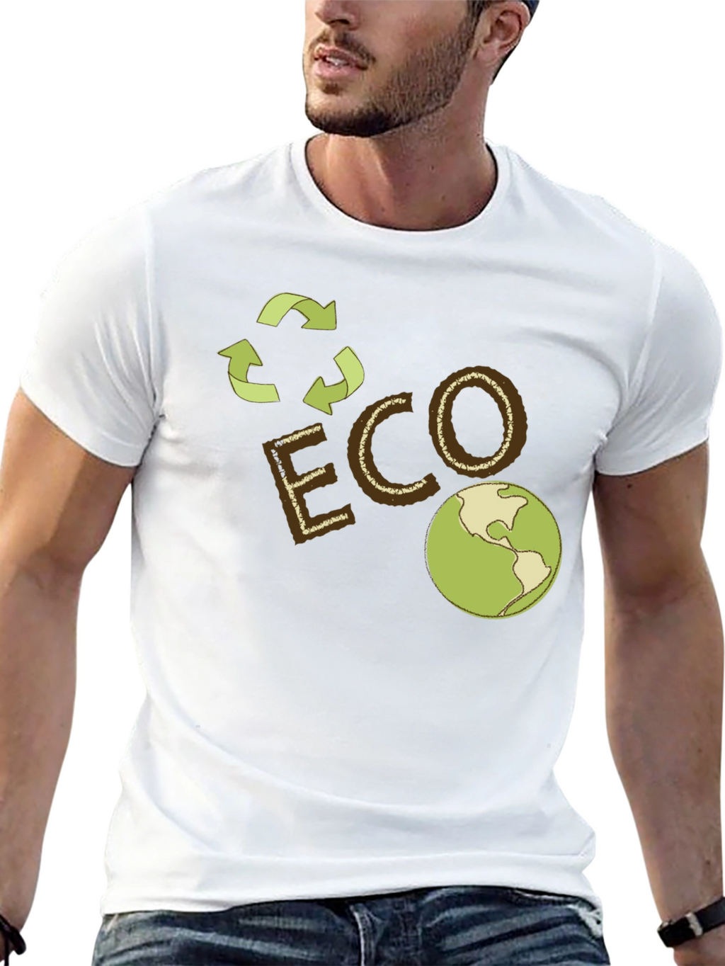 Eco-Friendly Earth Graphic Tee