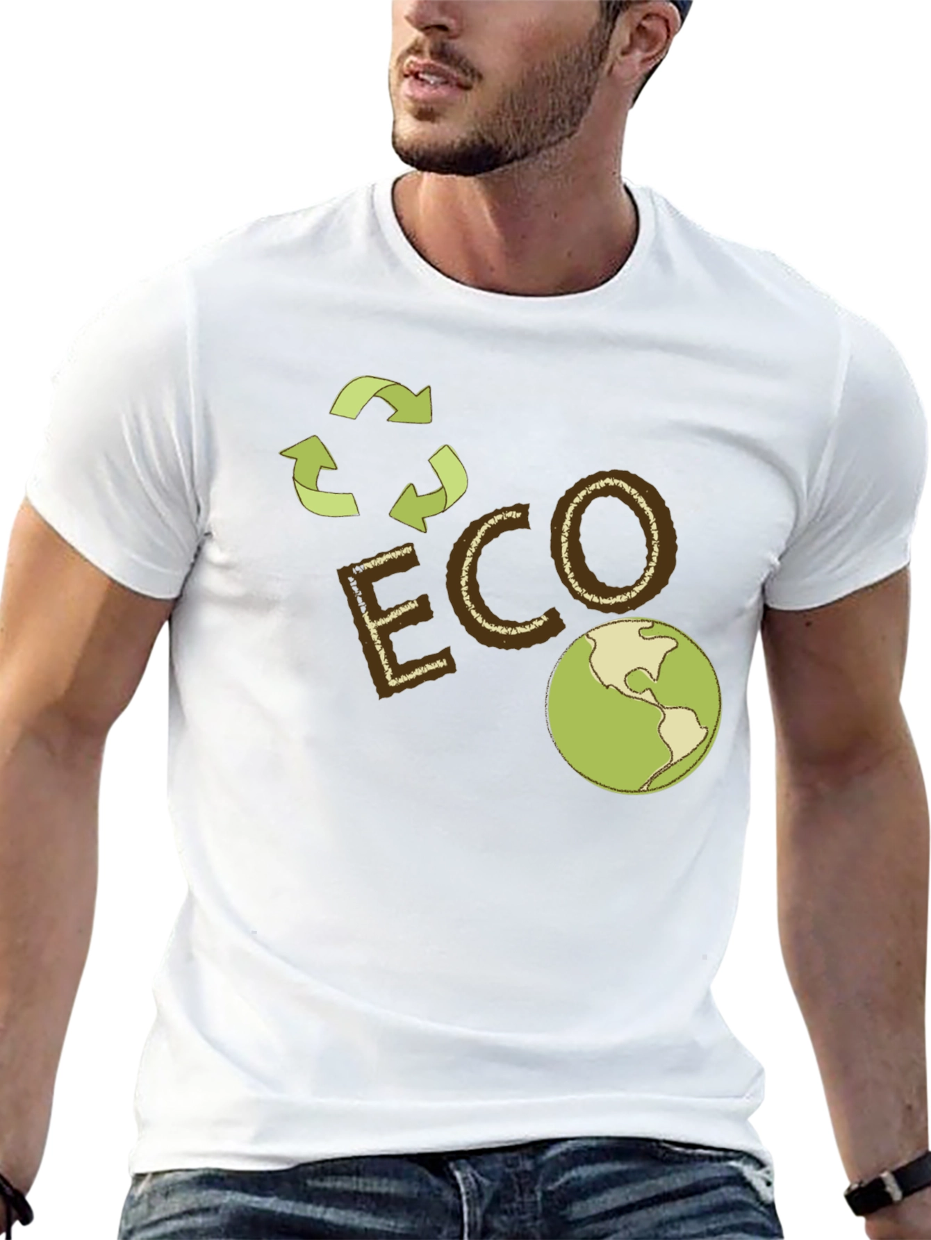 Eco-Friendly Earth Graphic Tee