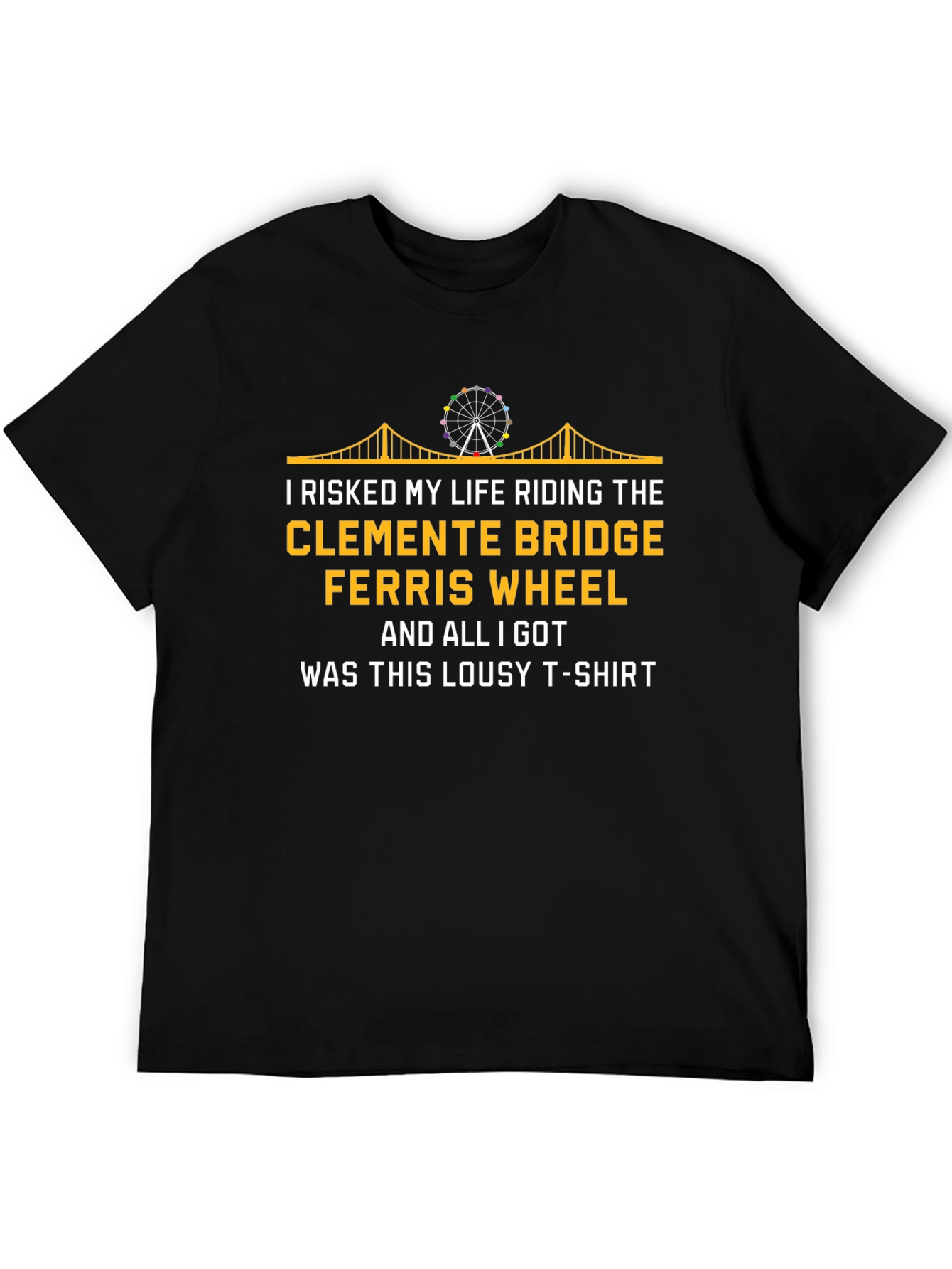 Funny Clemente Bridge Ferris Wheel T-Shirt