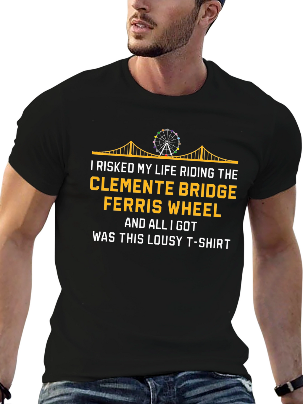 Funny Clemente Bridge Ferris Wheel T-Shirt