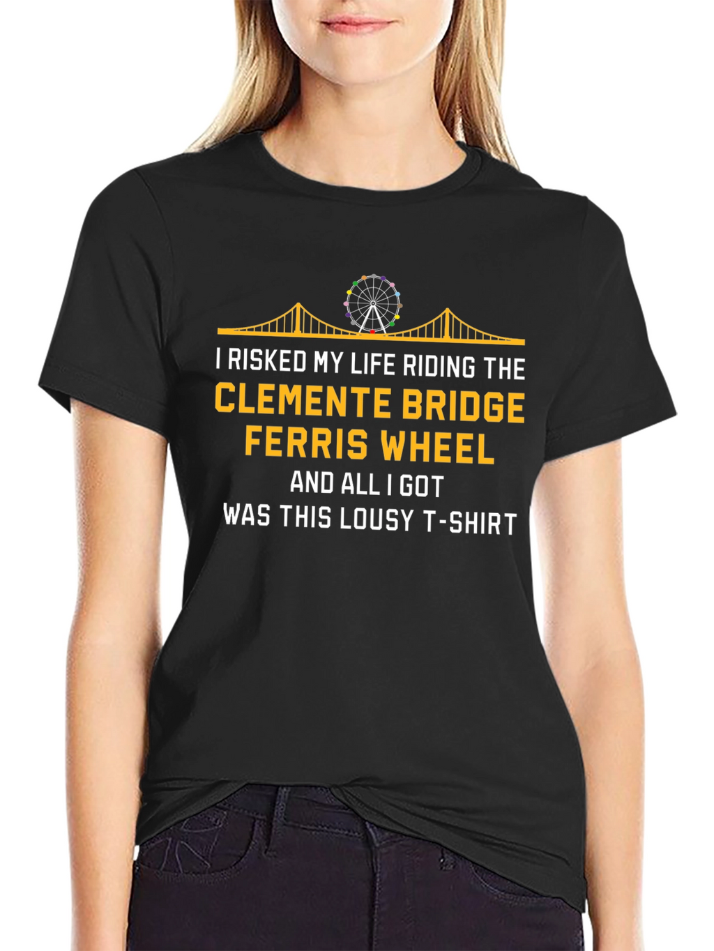 Funny Clemente Bridge Ferris Wheel T-Shirt