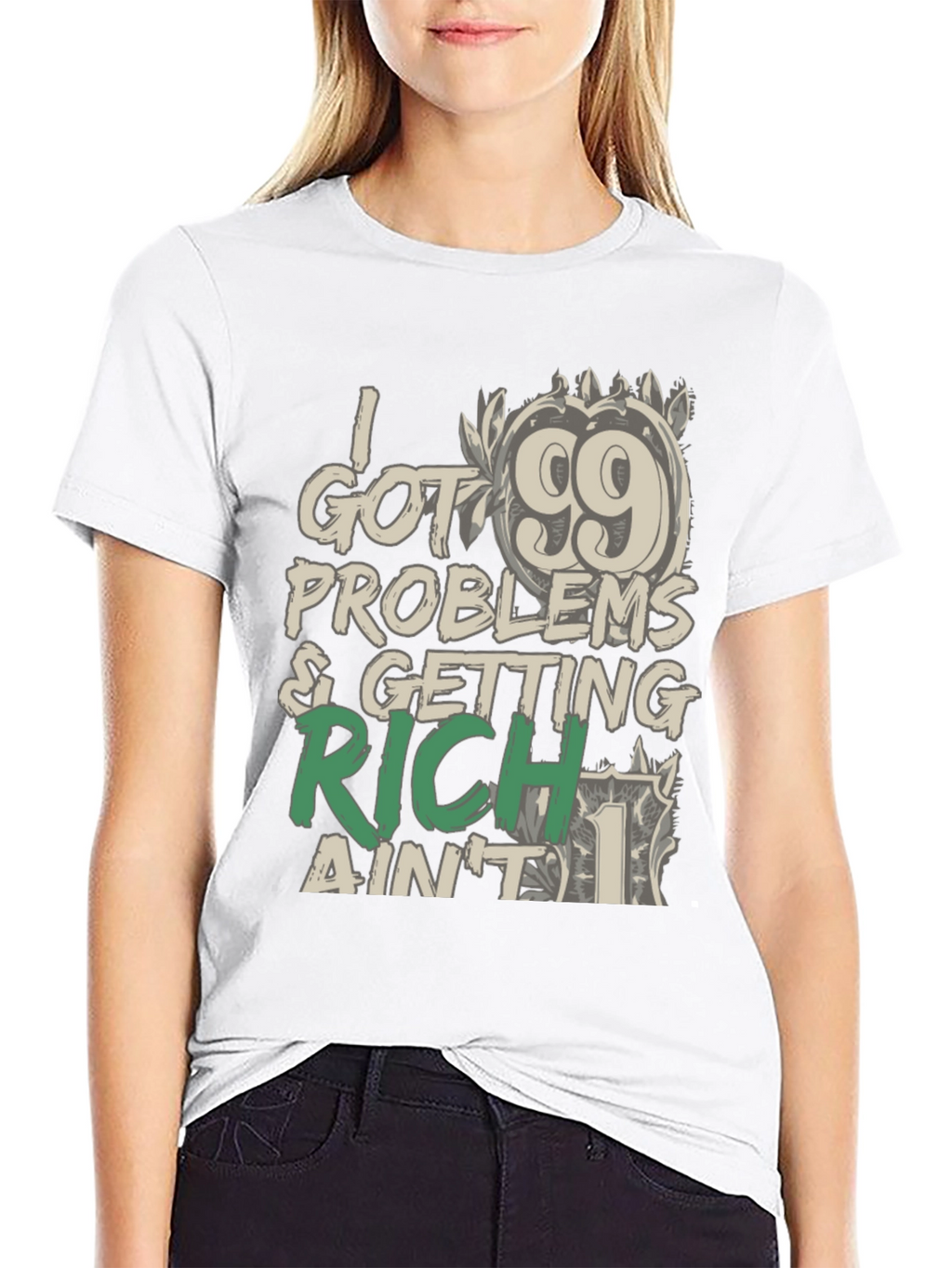 99 Problems Getting Rich T-Shirt: Stylish Graphic Tee