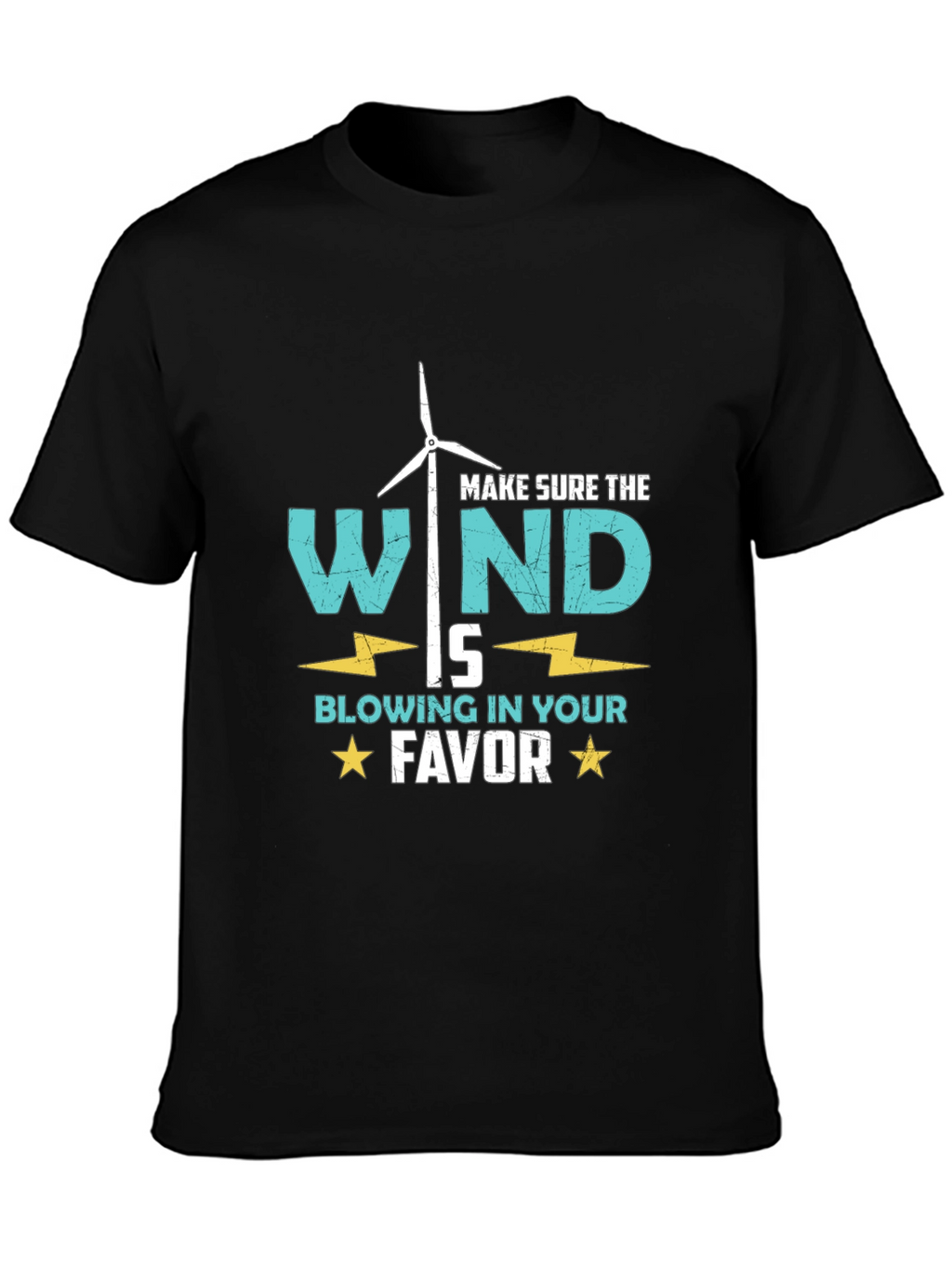 Wind Turbine T-Shirt: Blow in Your Favor