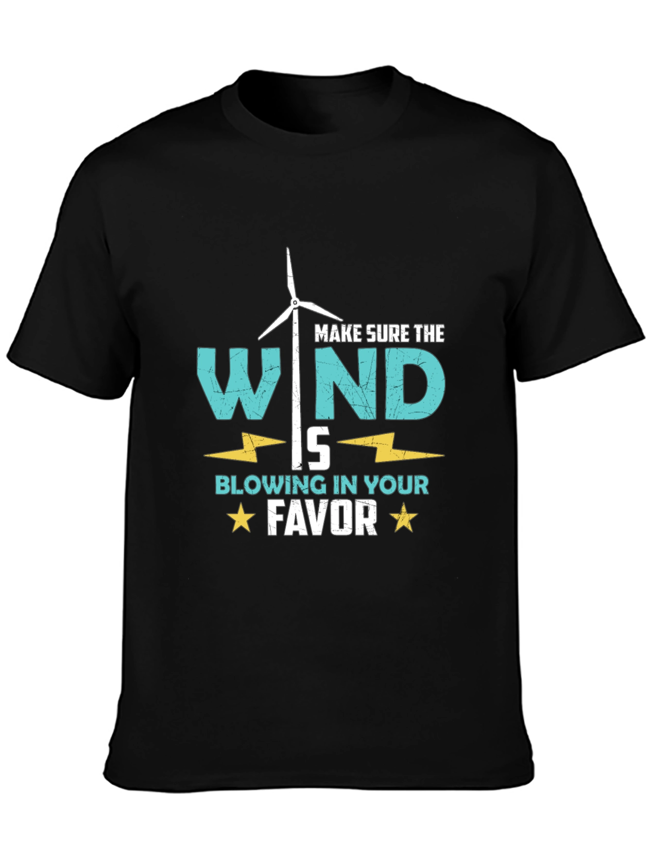 Wind Turbine T-Shirt: Blow in Your Favor