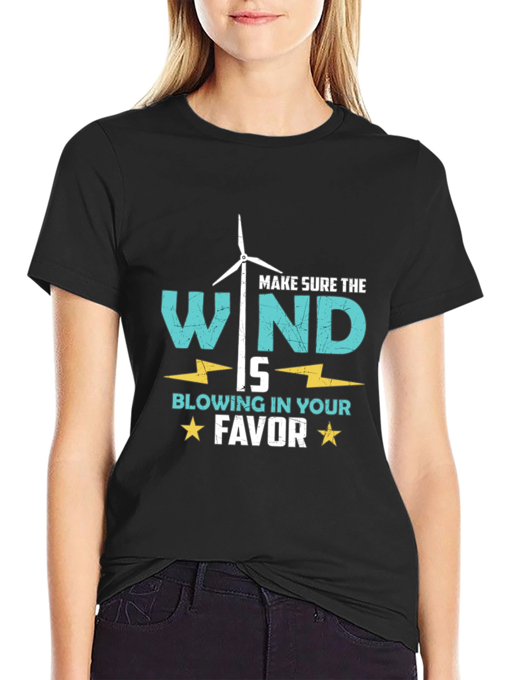 Wind Turbine T-Shirt: Blow in Your Favor