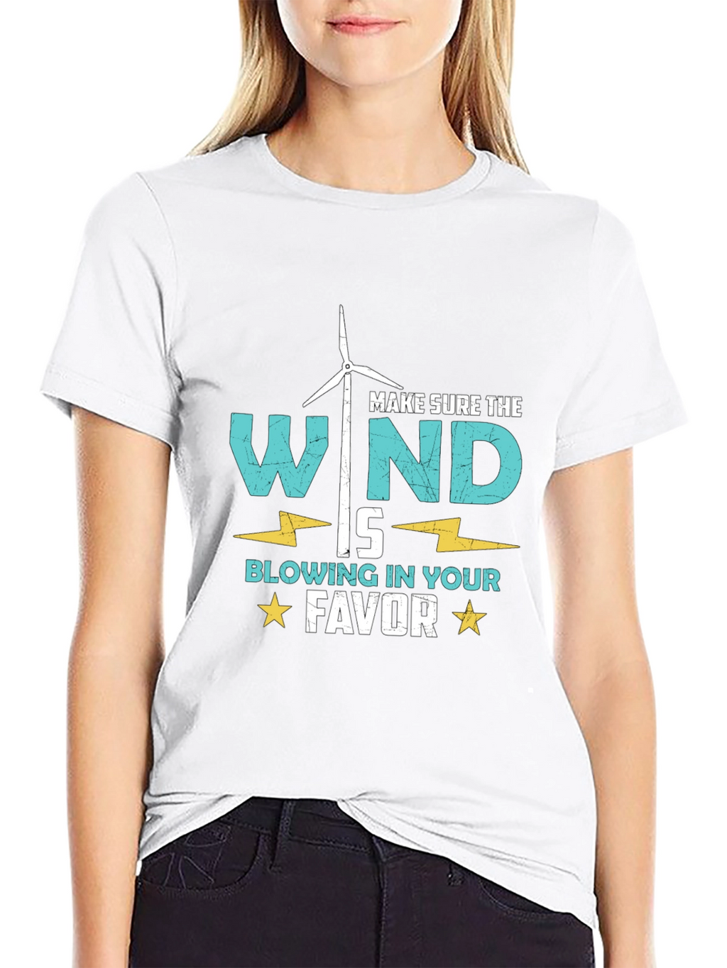 Wind Turbine T-Shirt: Blow in Your Favor