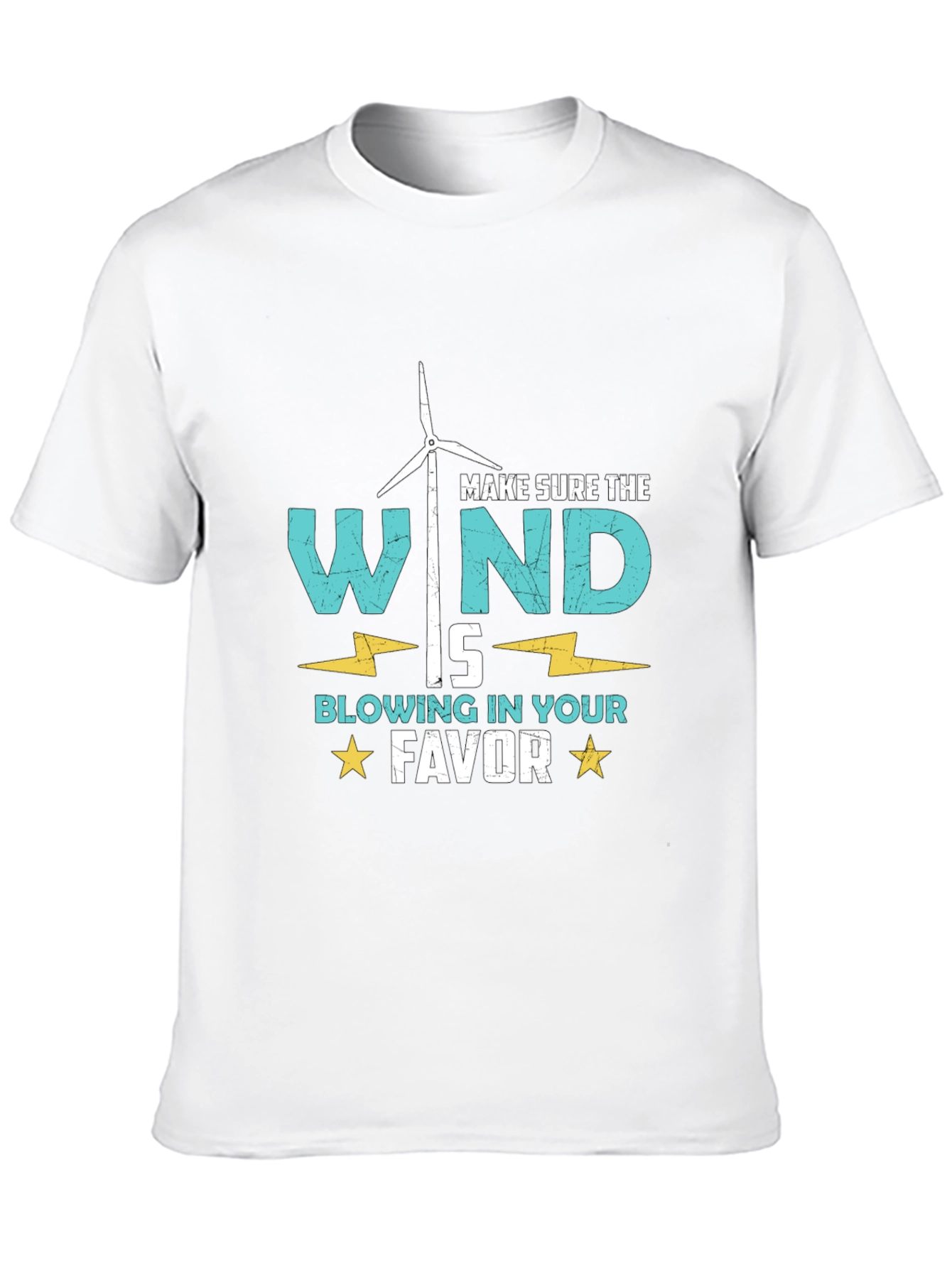 Wind Turbine T-Shirt: Blow in Your Favor