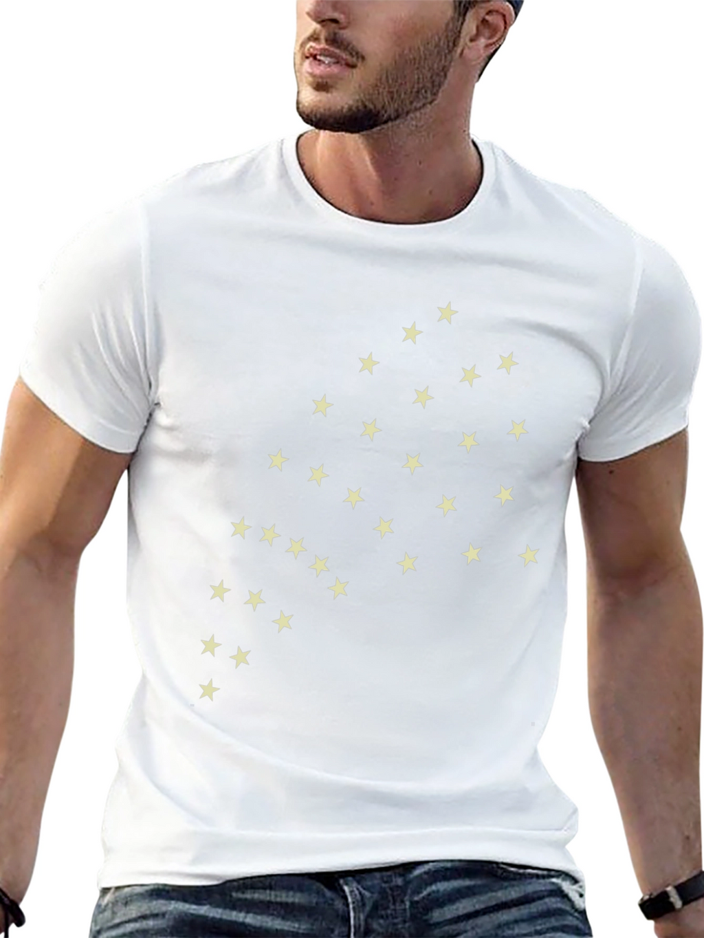 Star Constellation Graphic Tee - Black