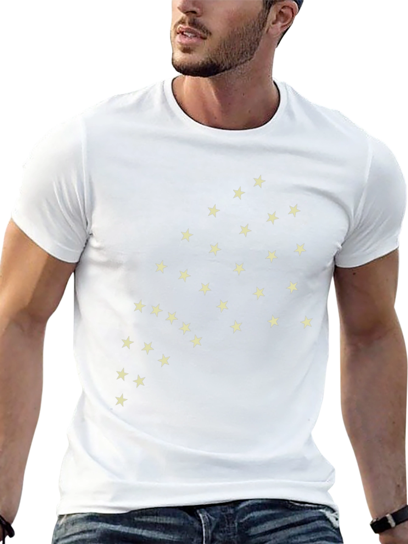 Star Constellation Graphic Tee - Black