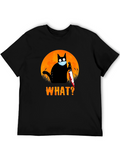 Funny Halloween Cat T-Shirt
