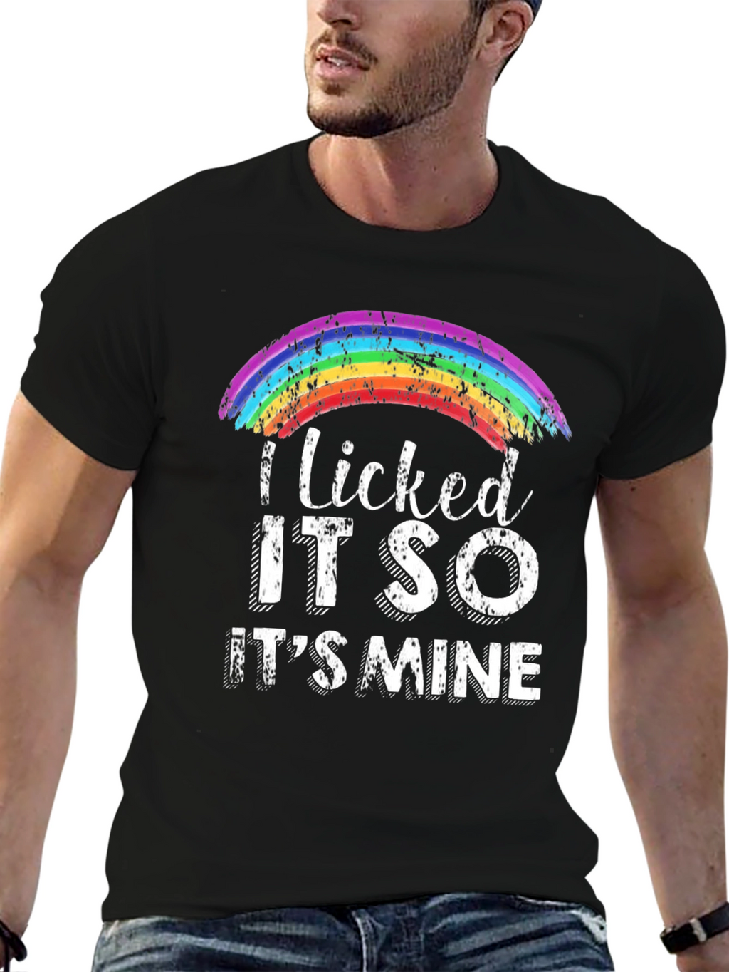 I Licked It So Its Mine Rainbow Pride T-Shirt