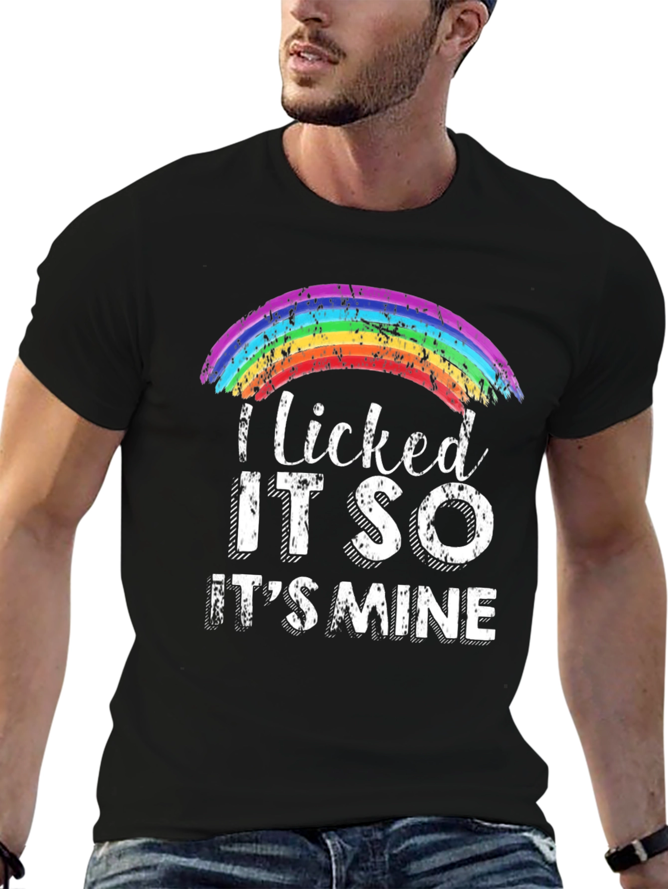 I Licked It So Its Mine Rainbow Pride T-Shirt