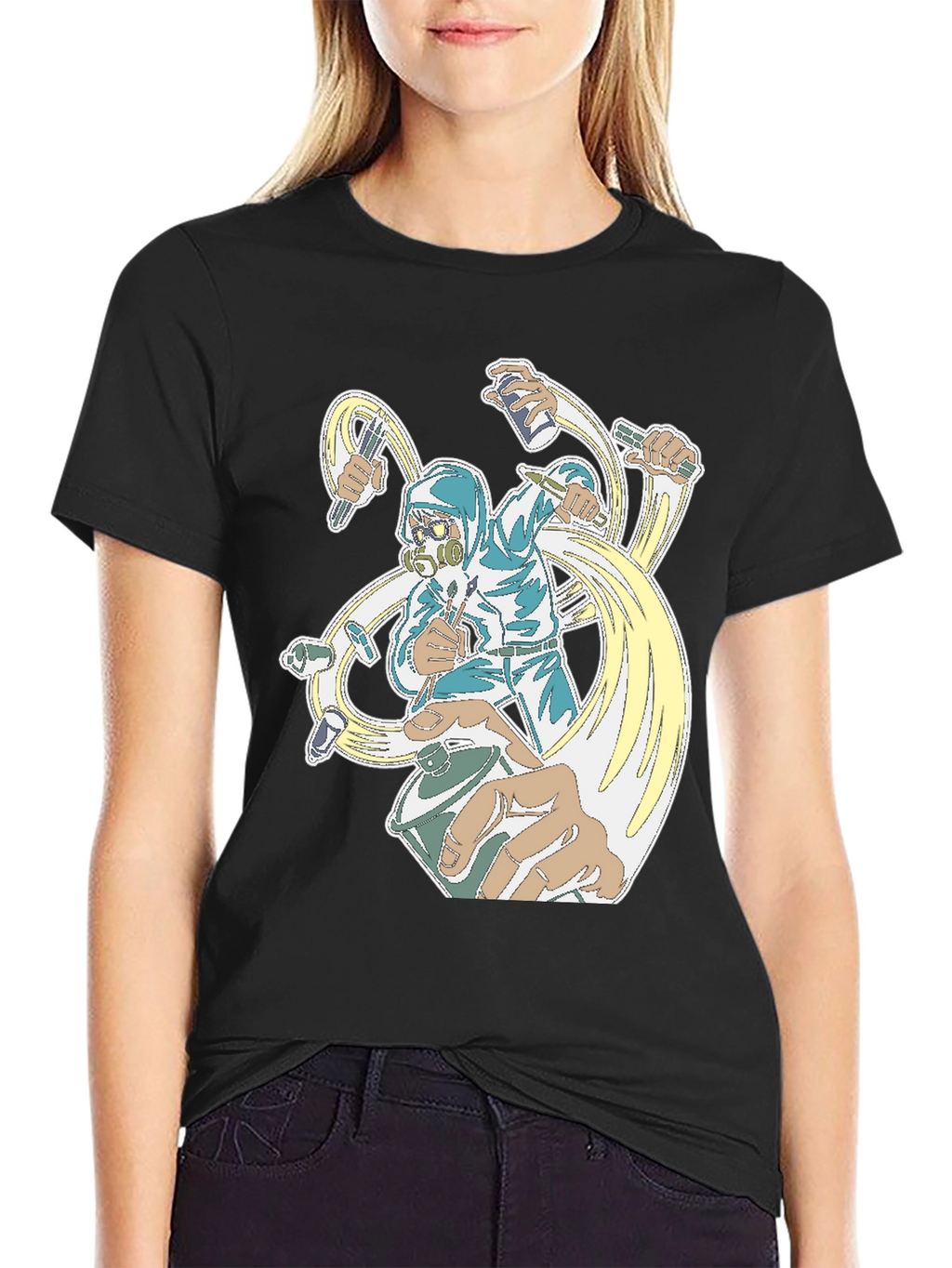 Graffiti Artist Black T-Shirt