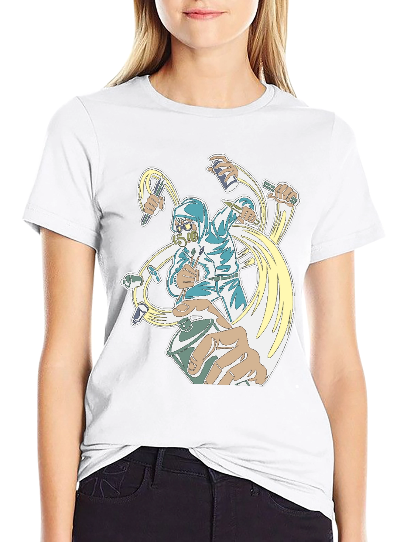 Graffiti Artist Black T-Shirt