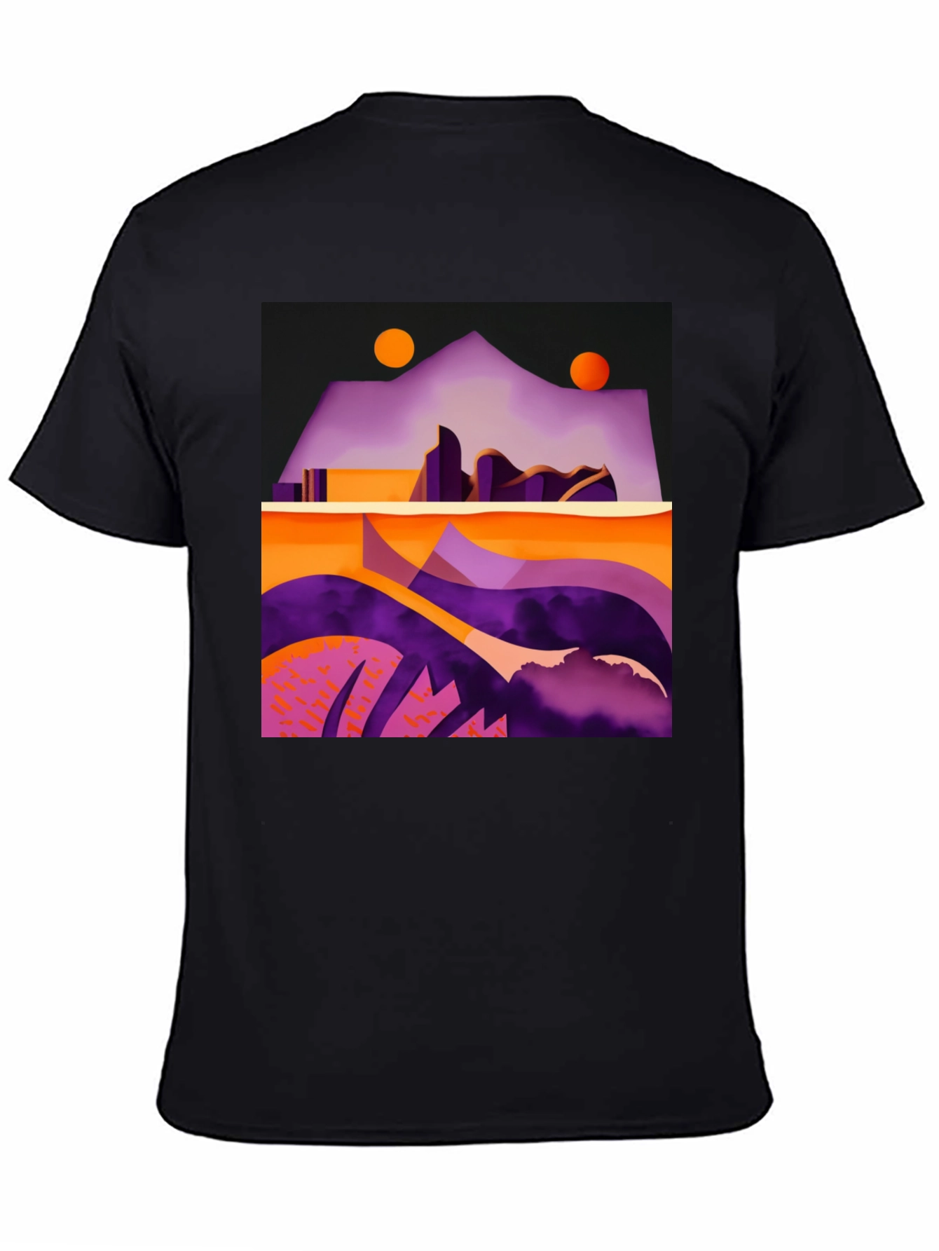 Abstract Geometric Landscape T-Shirt