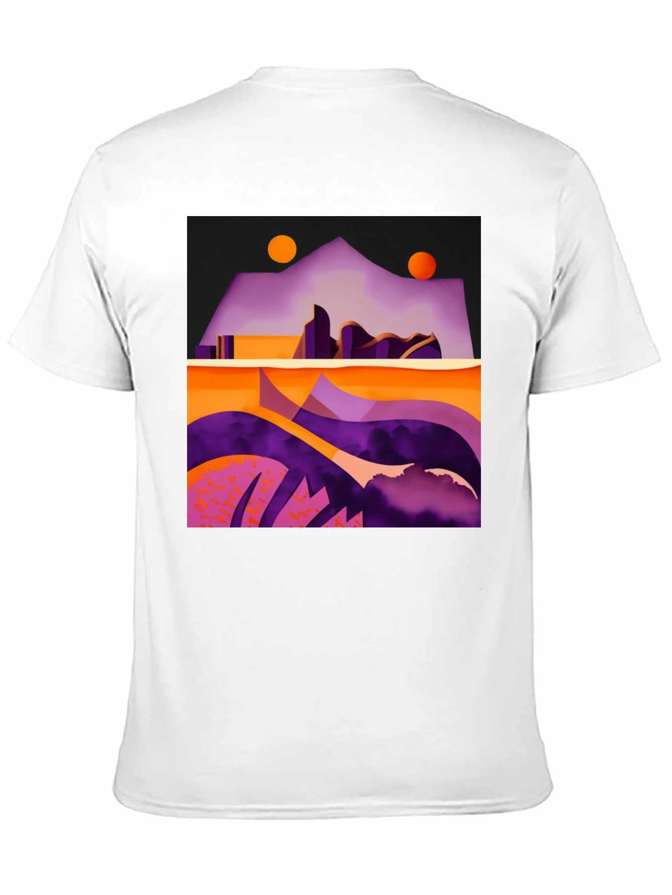 Abstract Geometric Landscape T-Shirt