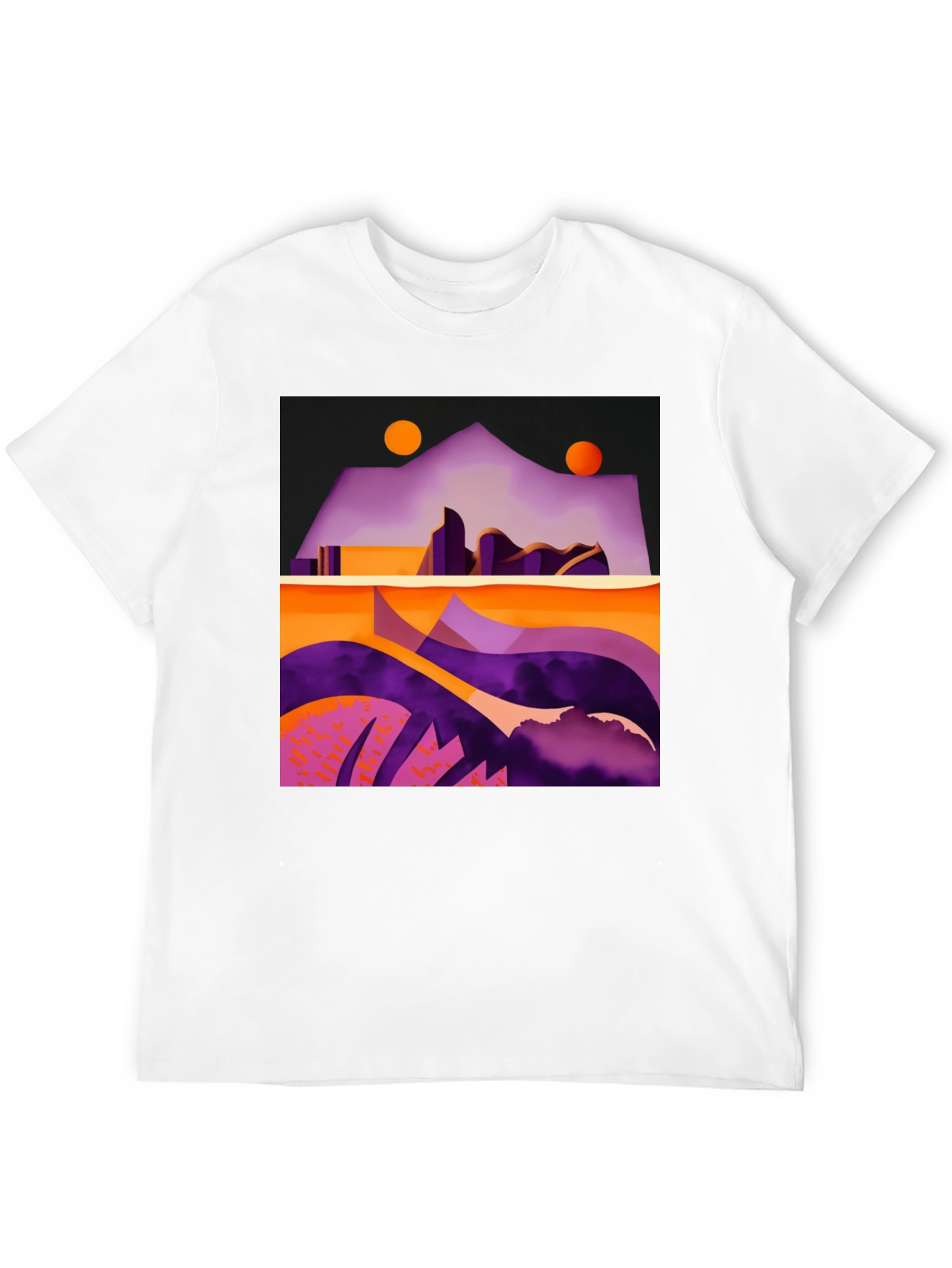 Abstract Geometric Landscape T-Shirt