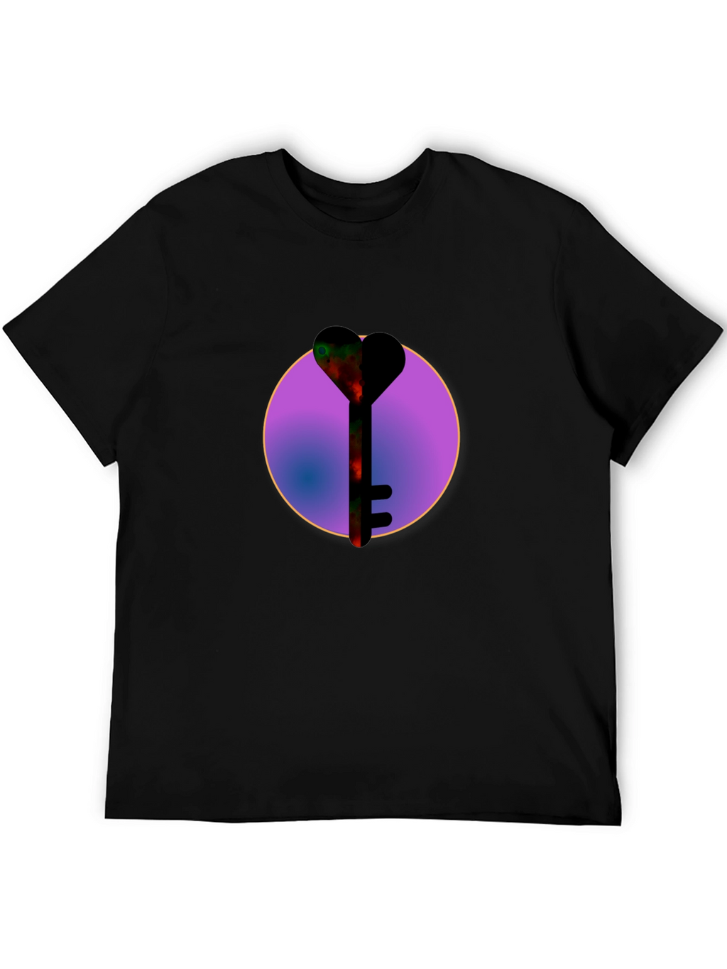 Heart Key Graphic Tee - Cosmic Love