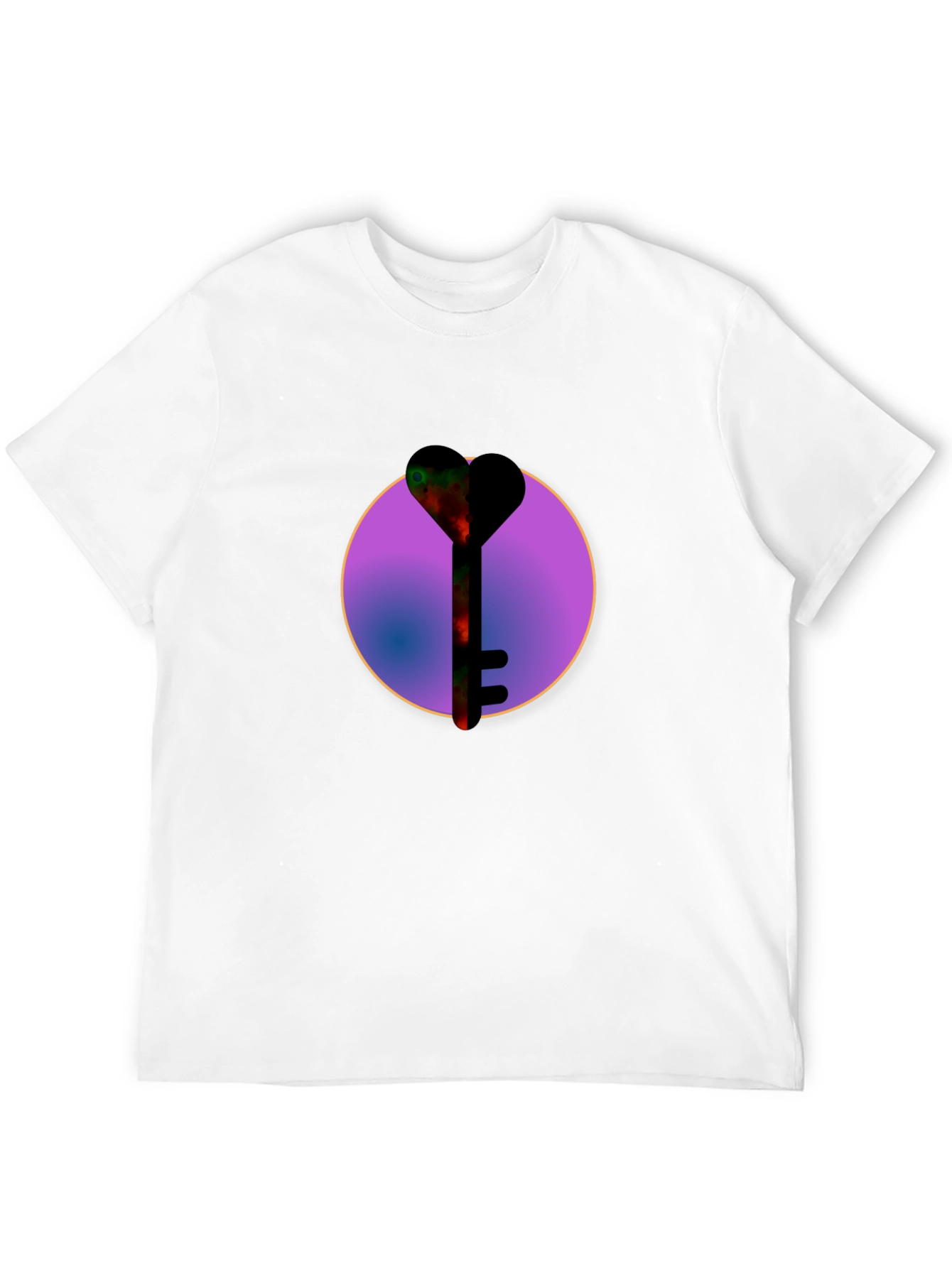 Heart Key Graphic Tee - Cosmic Love