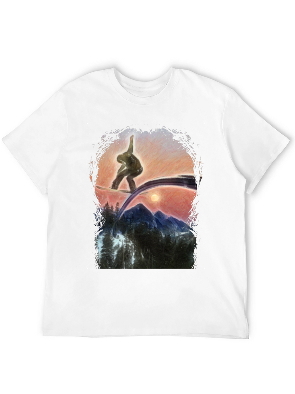 Snowboarder Graphic T-Shirt - Mountain Adventure