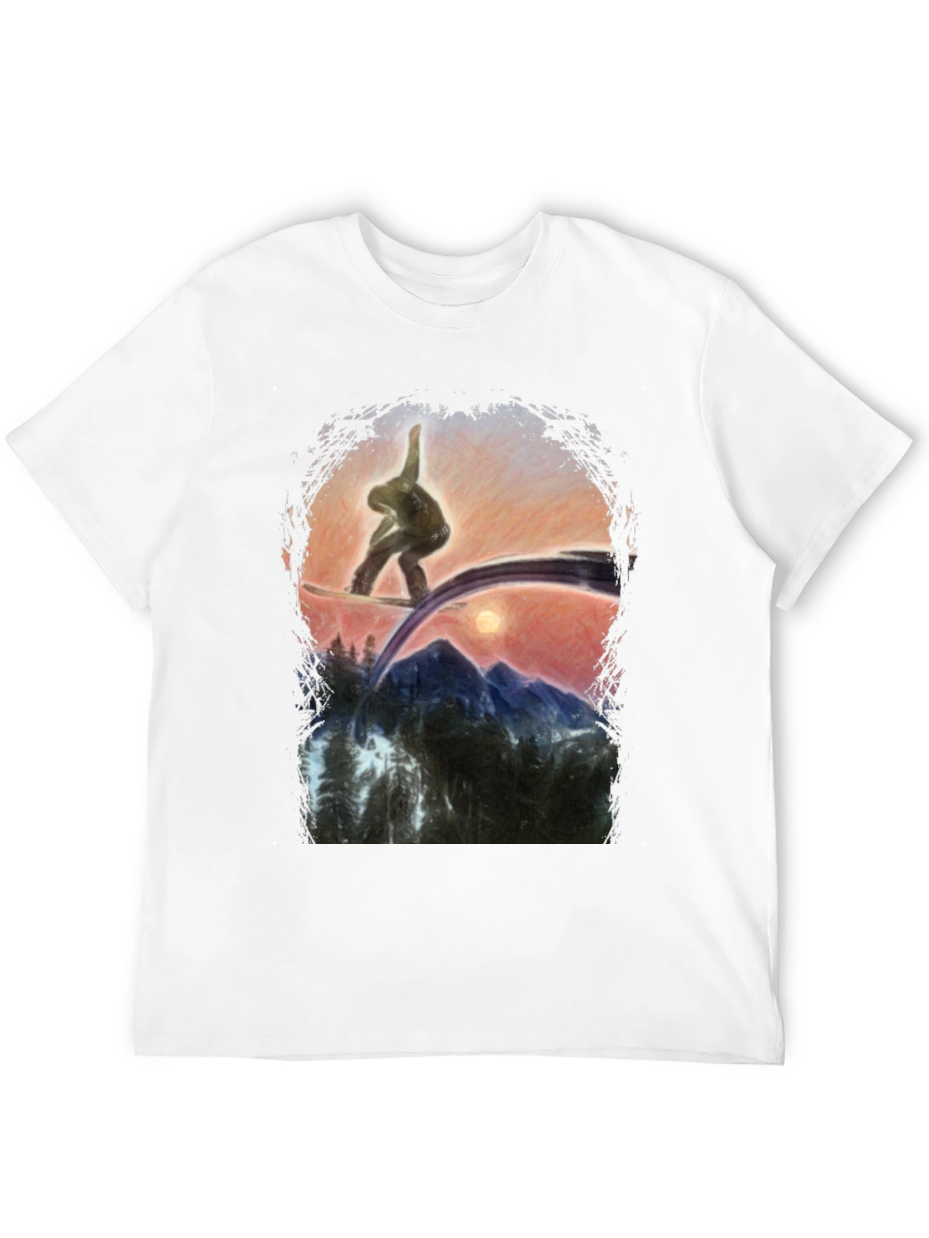 Snowboarder Graphic T-Shirt - Mountain Adventure