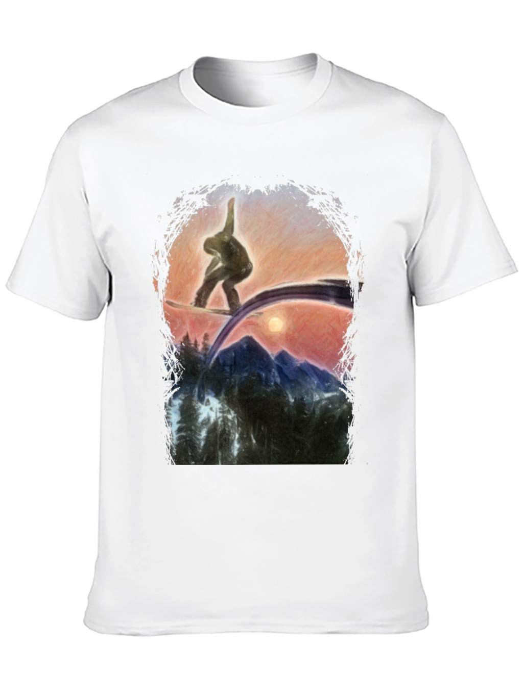Snowboarder Graphic T-Shirt - Mountain Adventure