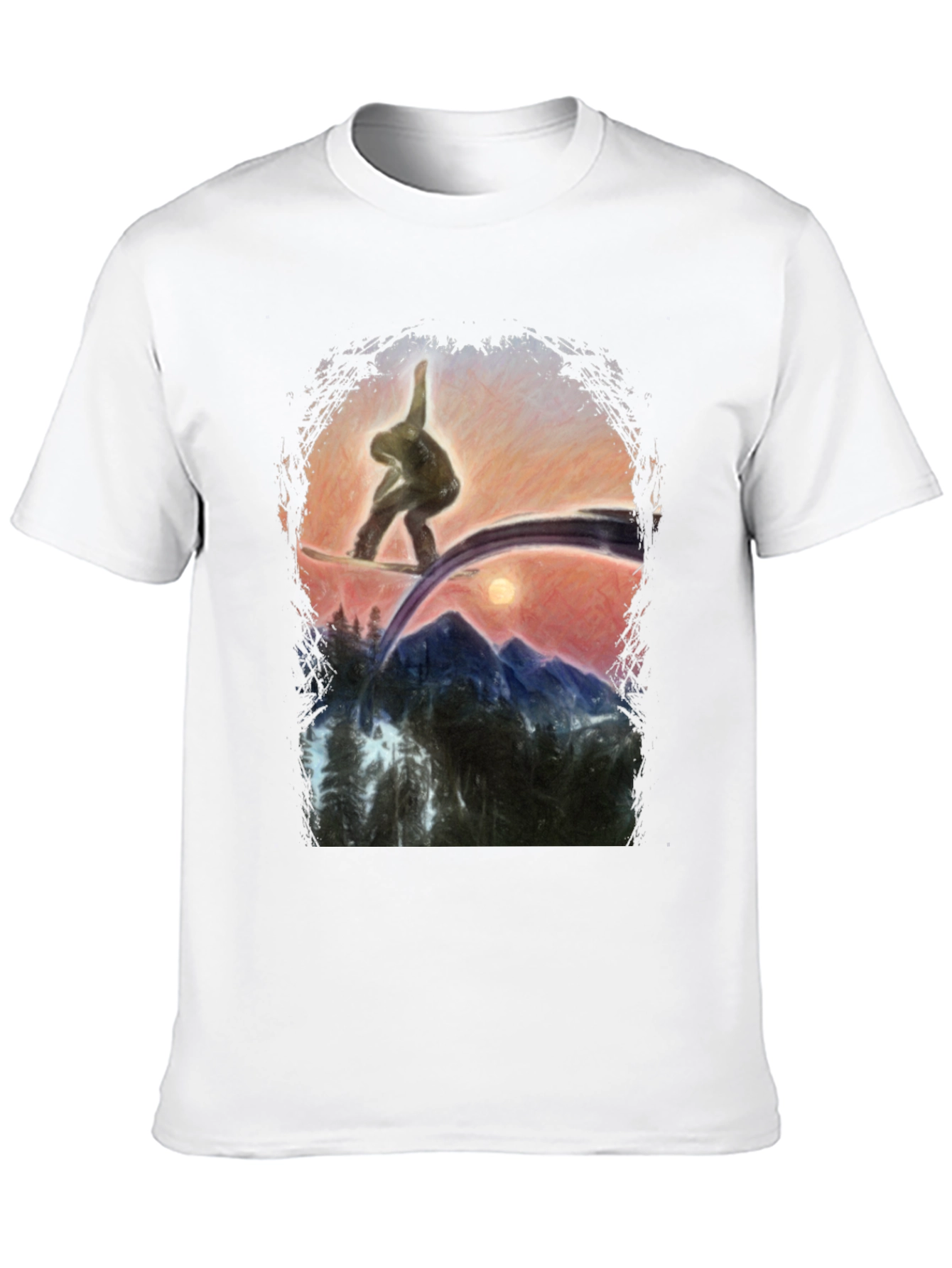 Snowboarder Graphic T-Shirt - Mountain Adventure