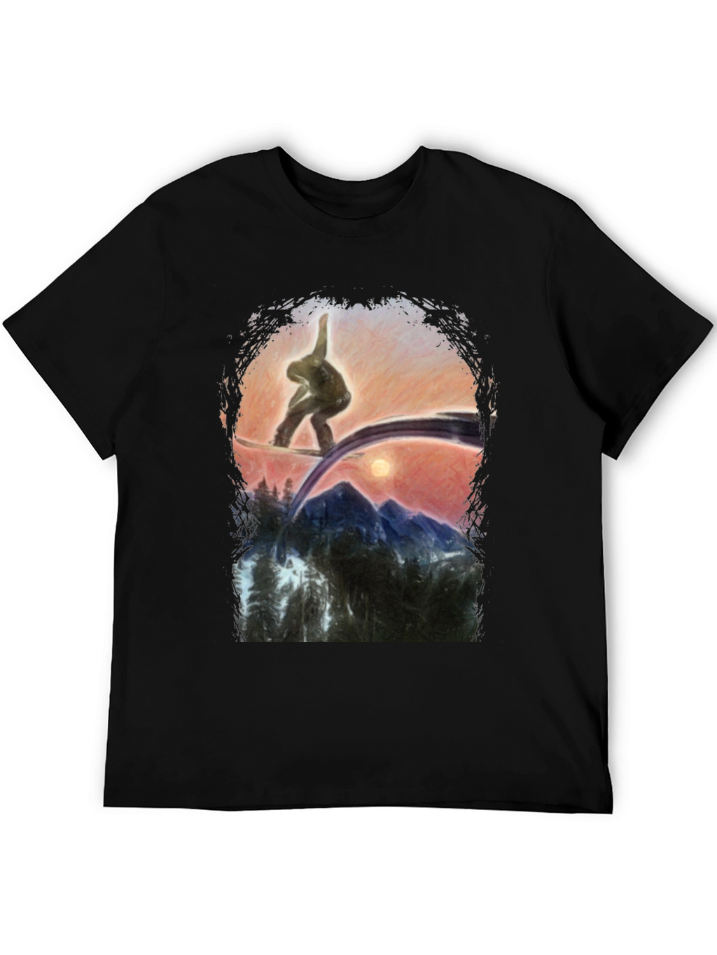 Snowboarder Graphic T-Shirt - Mountain Adventure