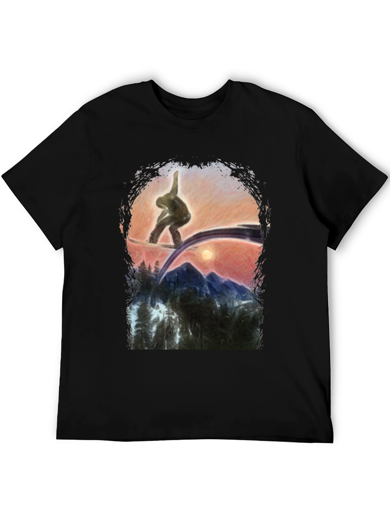 Snowboarder Graphic T-Shirt - Mountain Adventure
