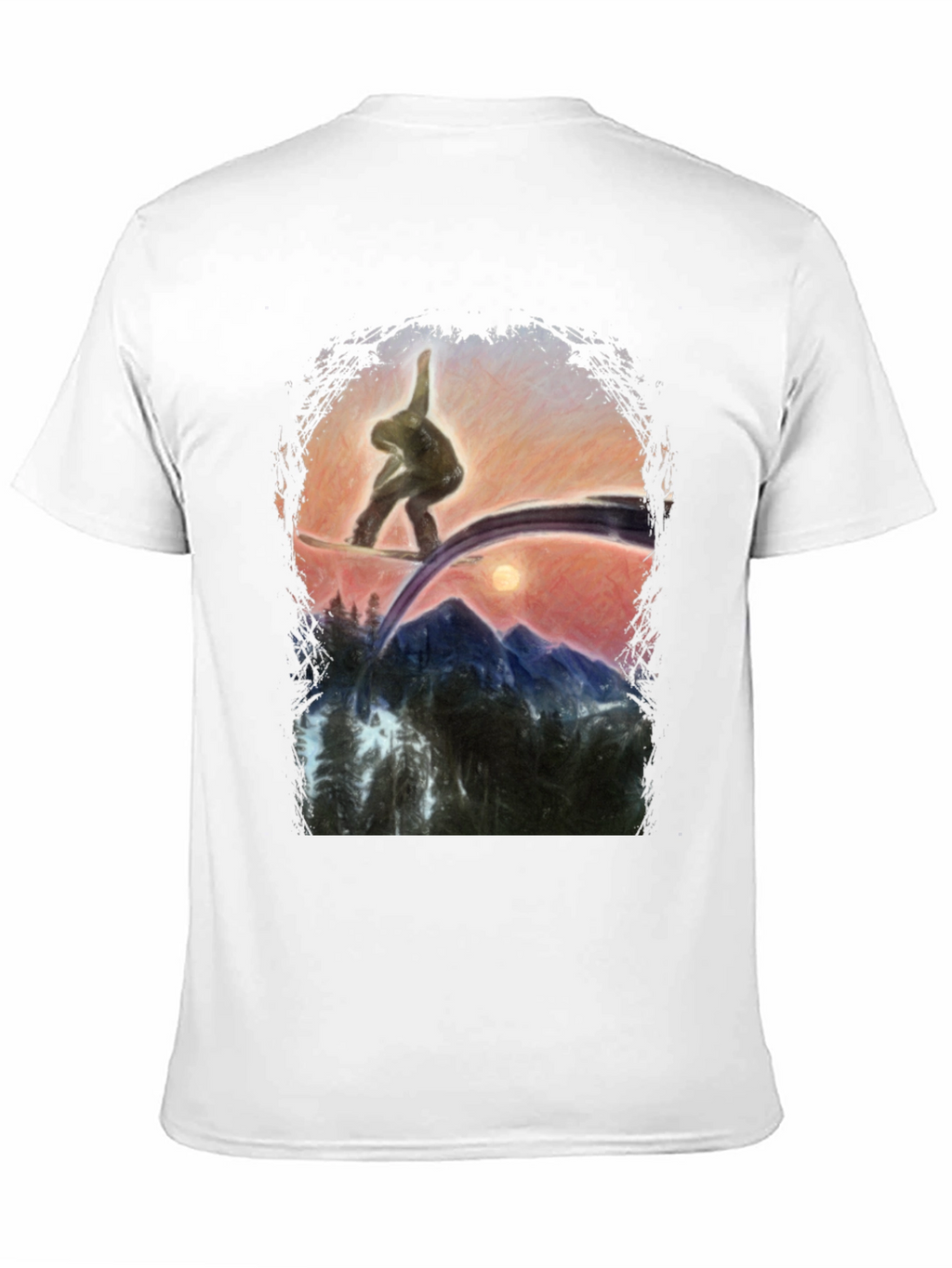 Snowboarder Graphic T-Shirt - Mountain Adventure