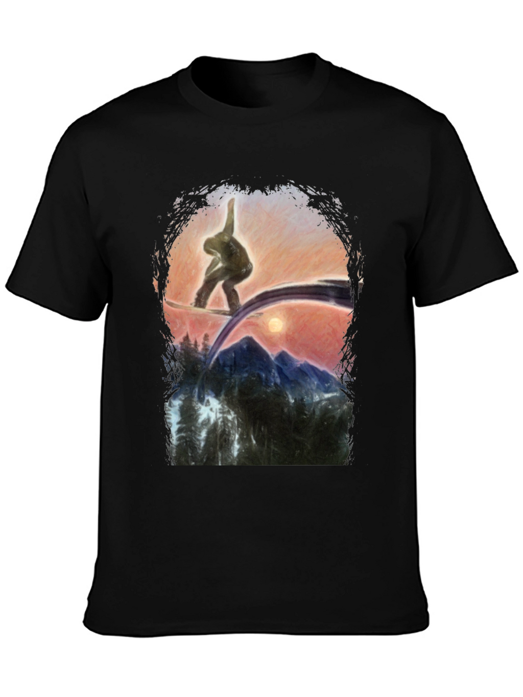 Snowboarder Graphic T-Shirt - Mountain Adventure