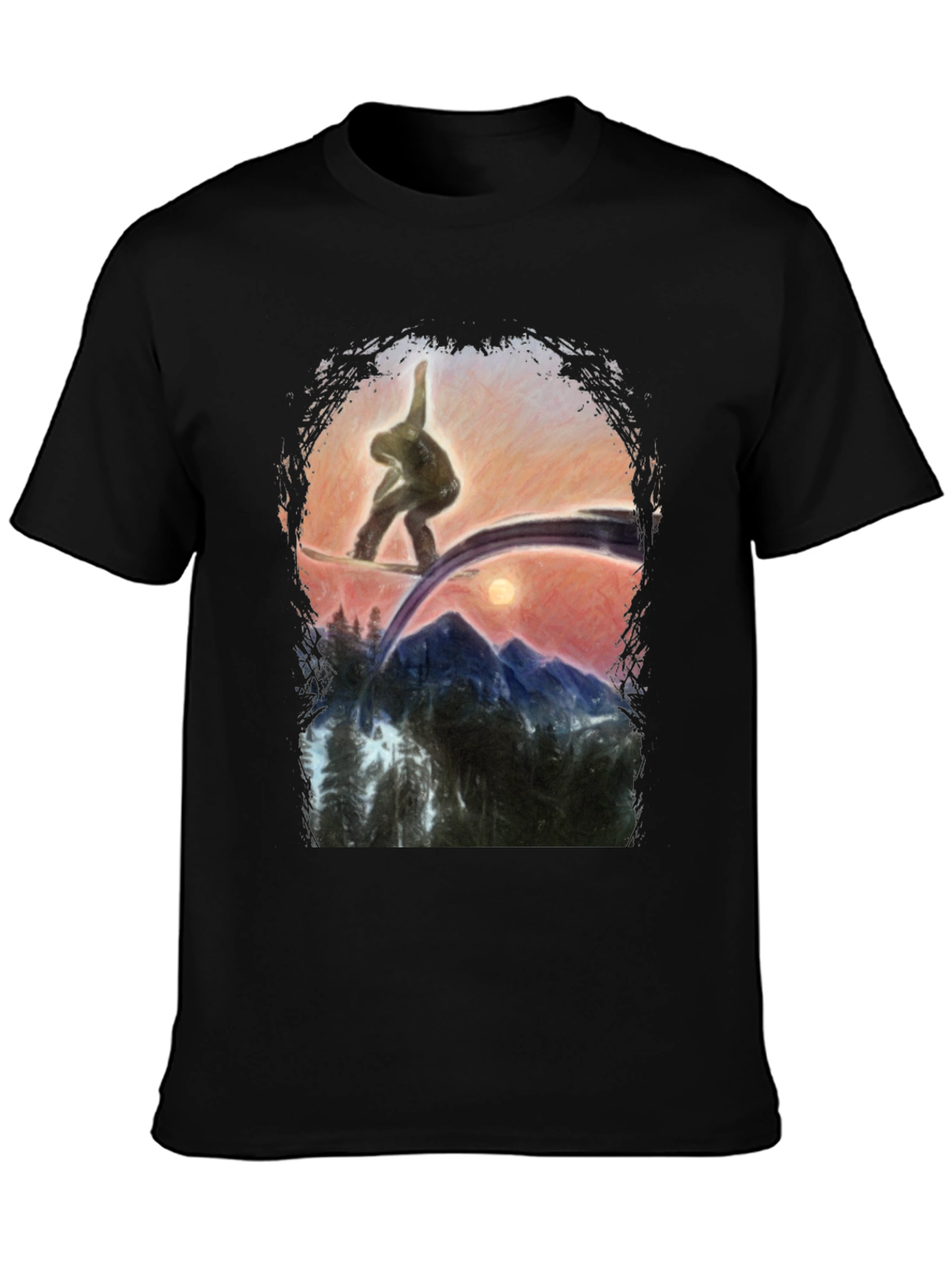 Snowboarder Graphic T-Shirt - Mountain Adventure