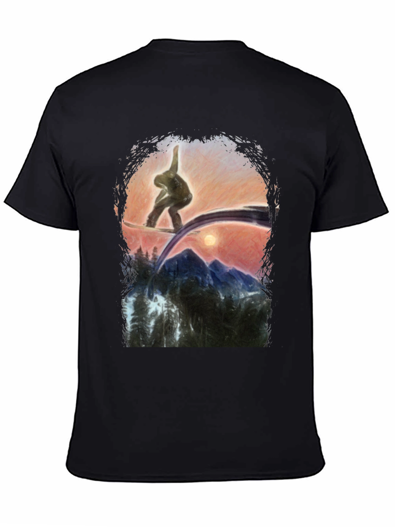 Snowboarder Graphic T-Shirt - Mountain Adventure